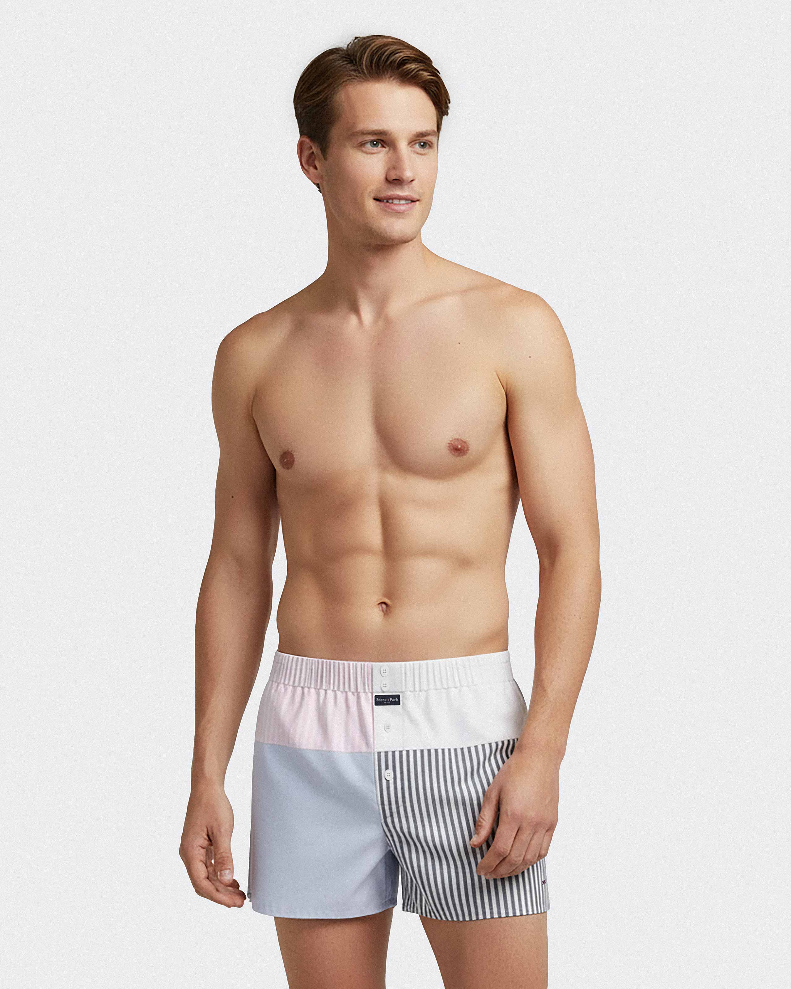 American Boxershort patchwork in cotton