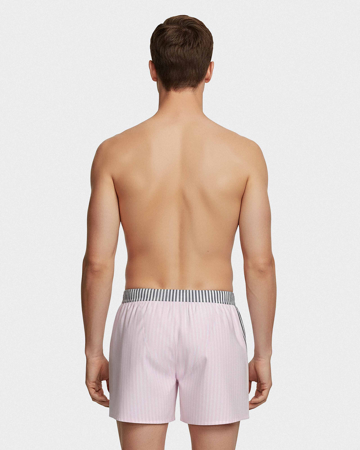 American Boxershort às riscas em algodão
