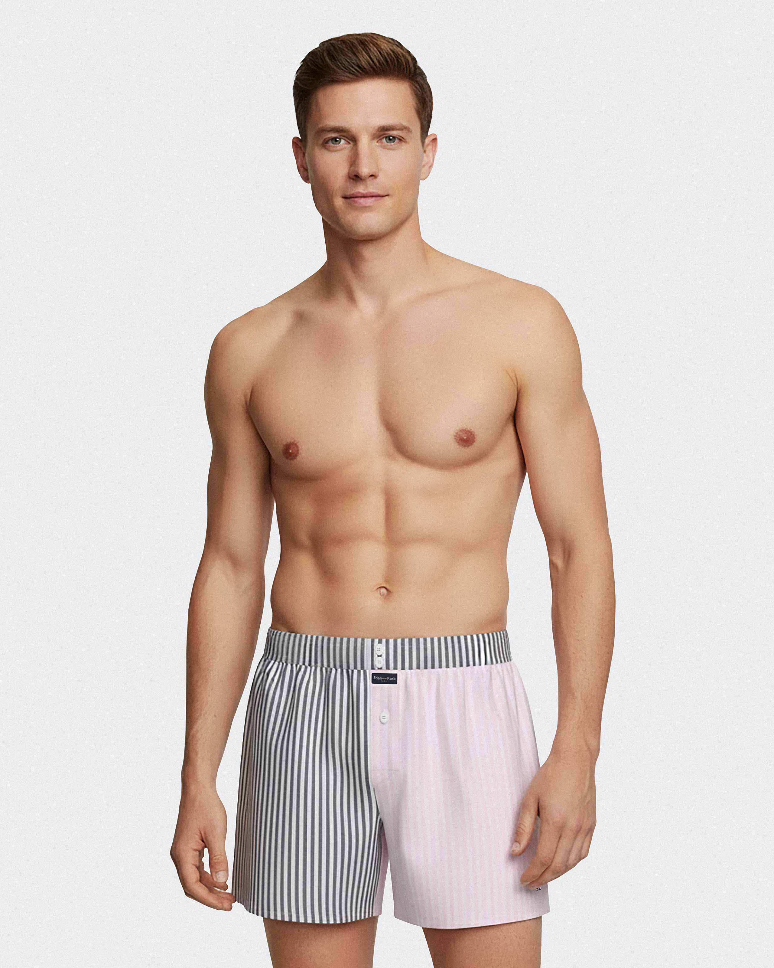 American Boxershort patchwork em algodão