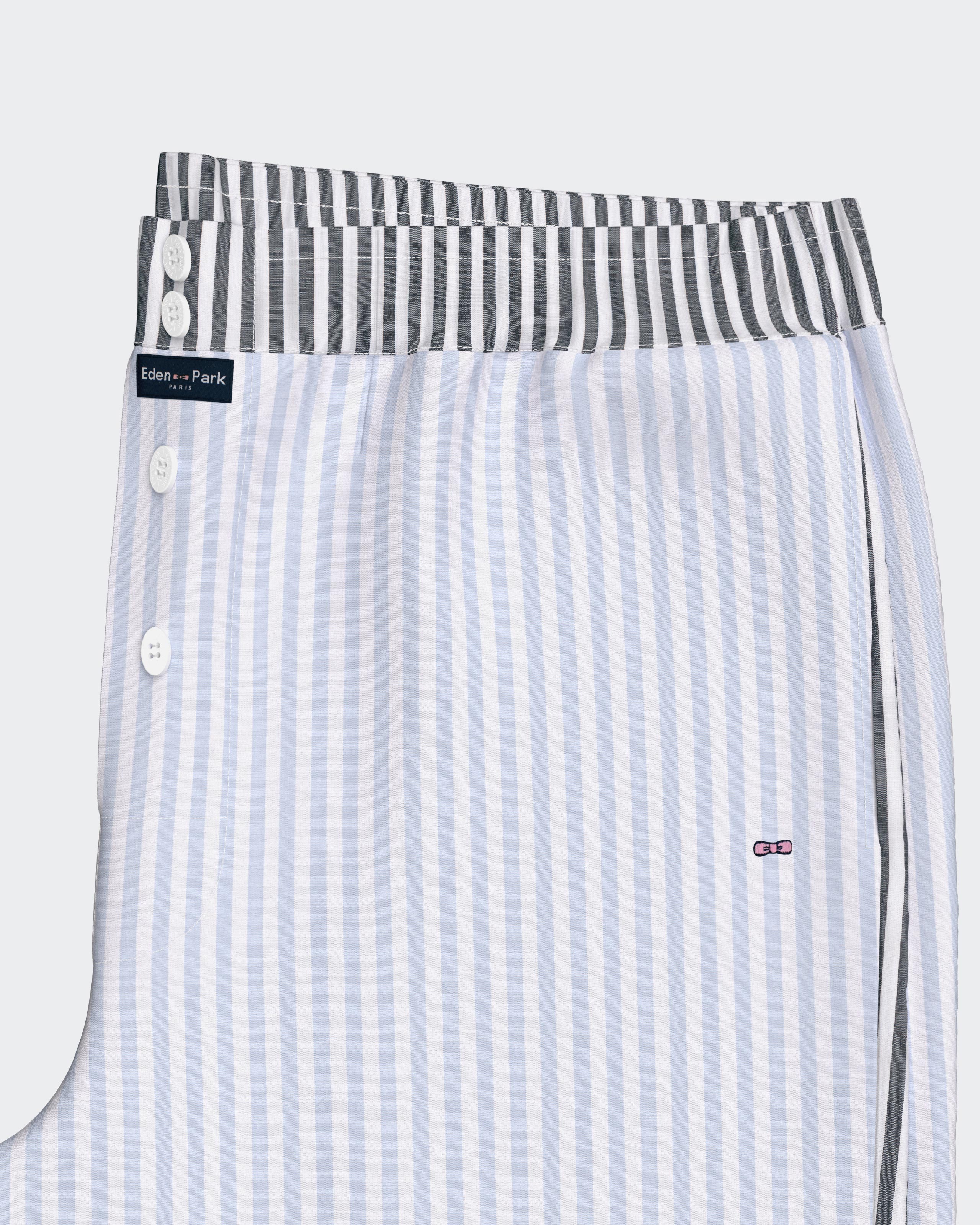 Short pyjama with canvas shorts