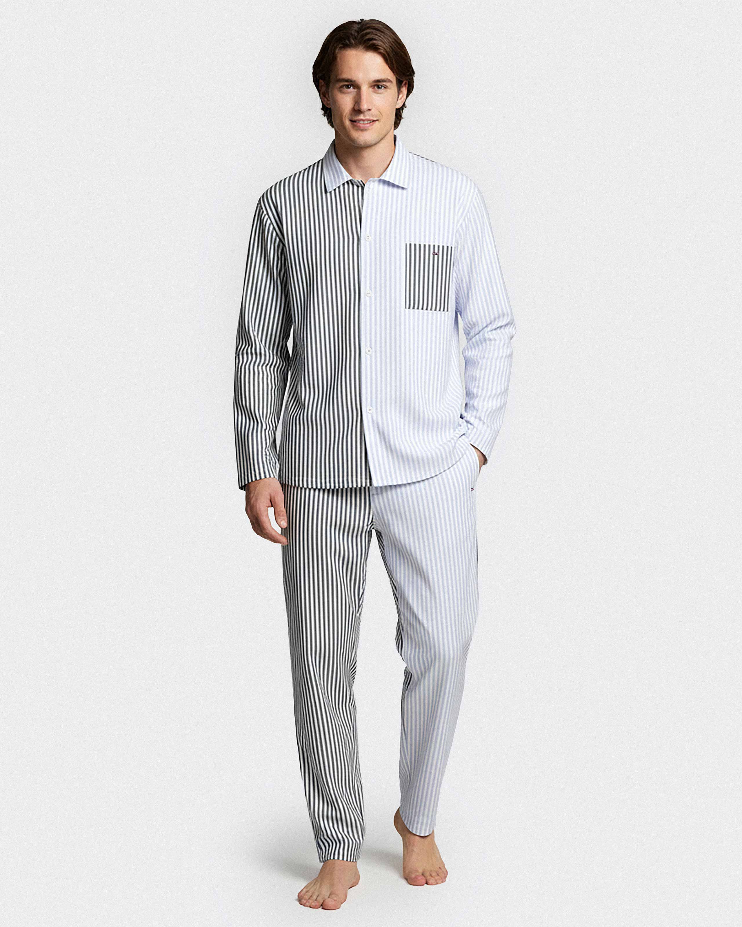 Pyjama en toile avec boutons