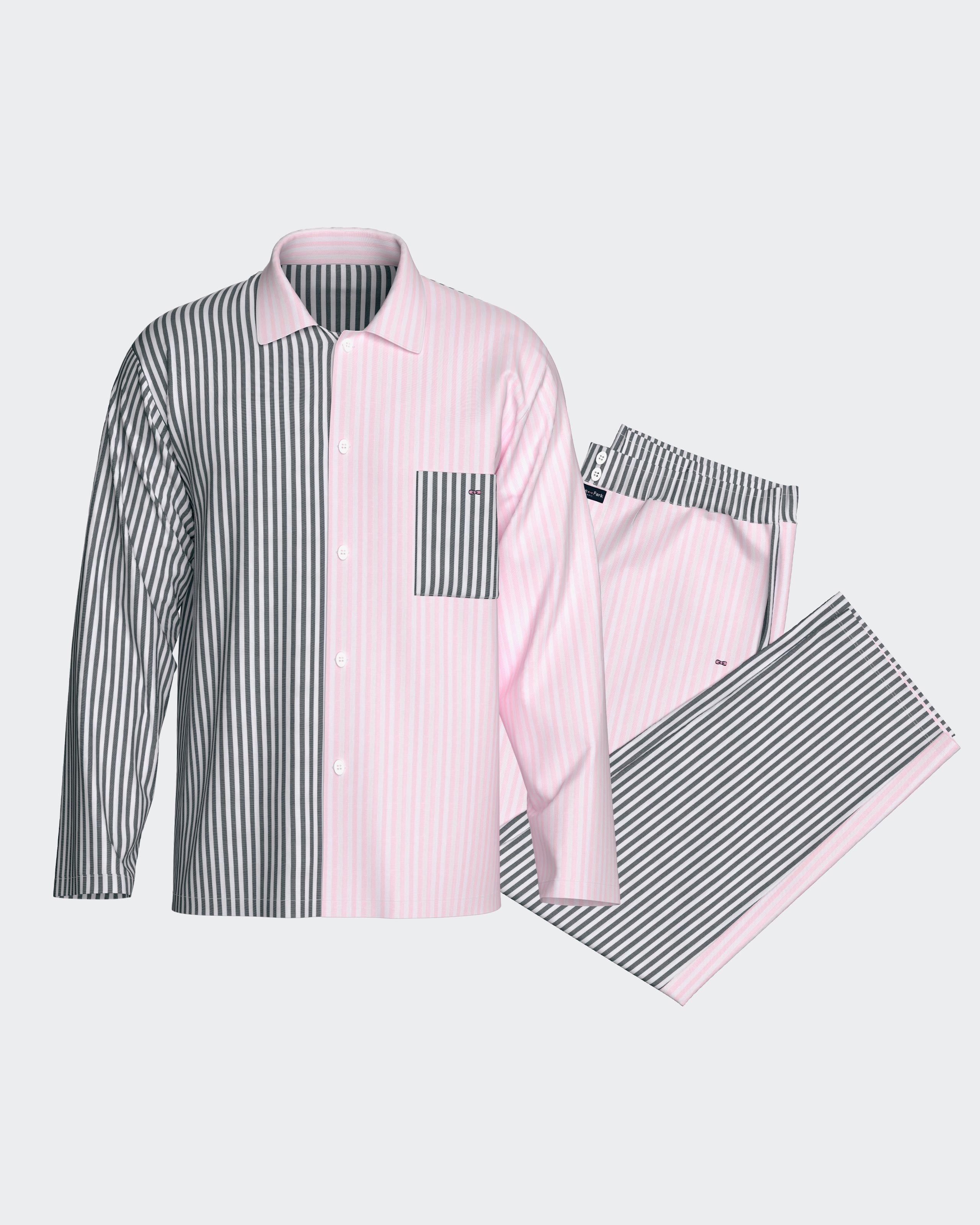 Canvas pyjama with buttons