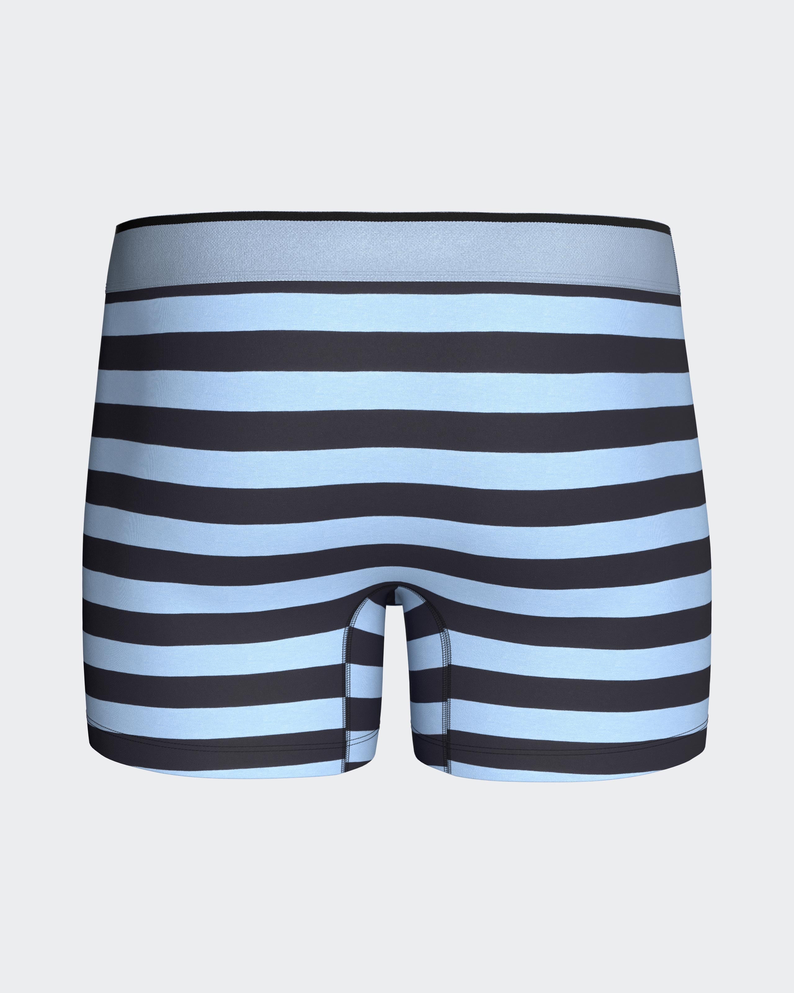 Boxer à rayures en coton
