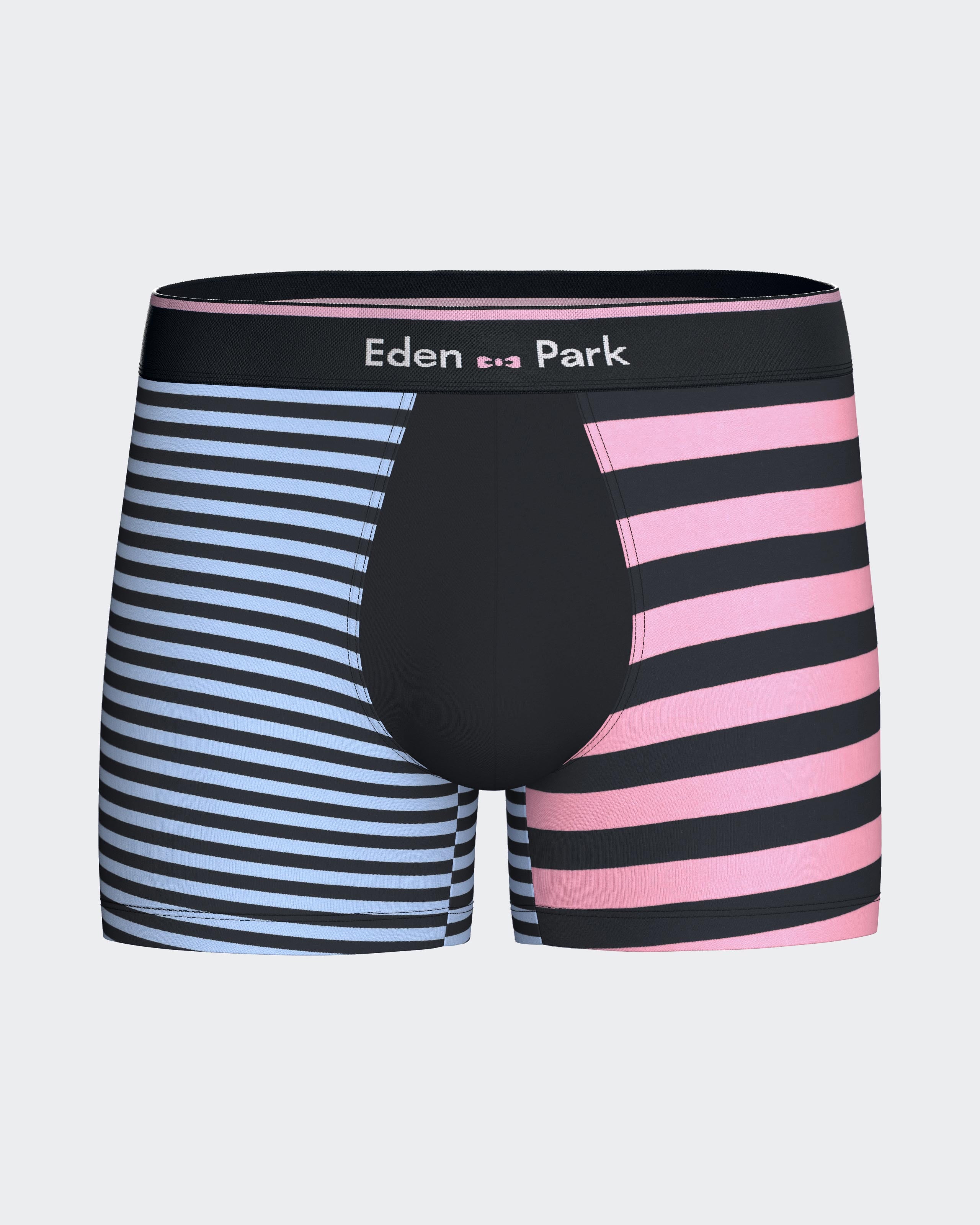 Striped boxer in cotton