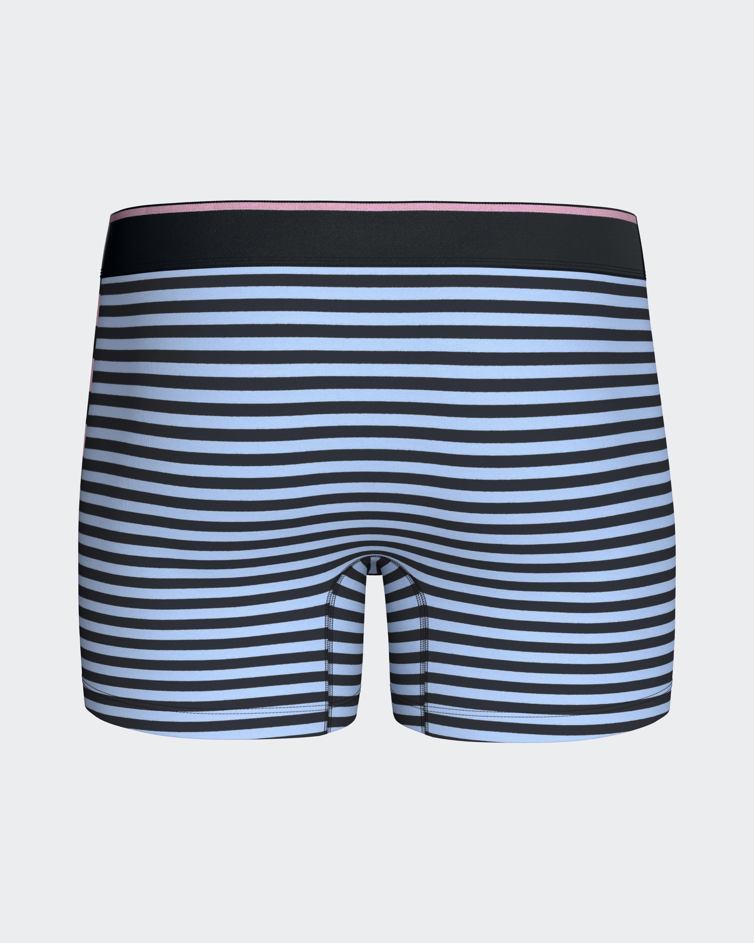 Striped boxer in cotton