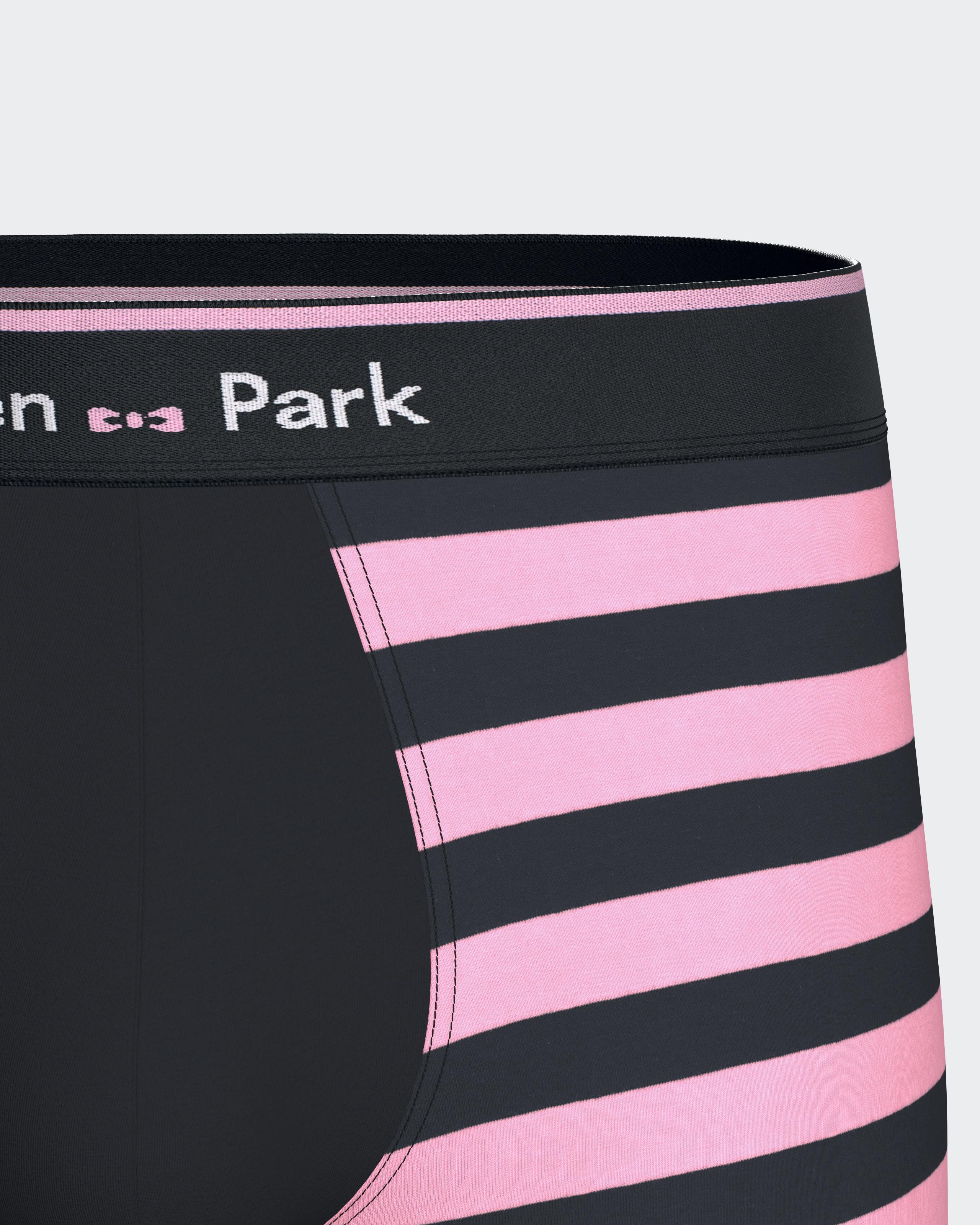 Boxer à rayures en coton