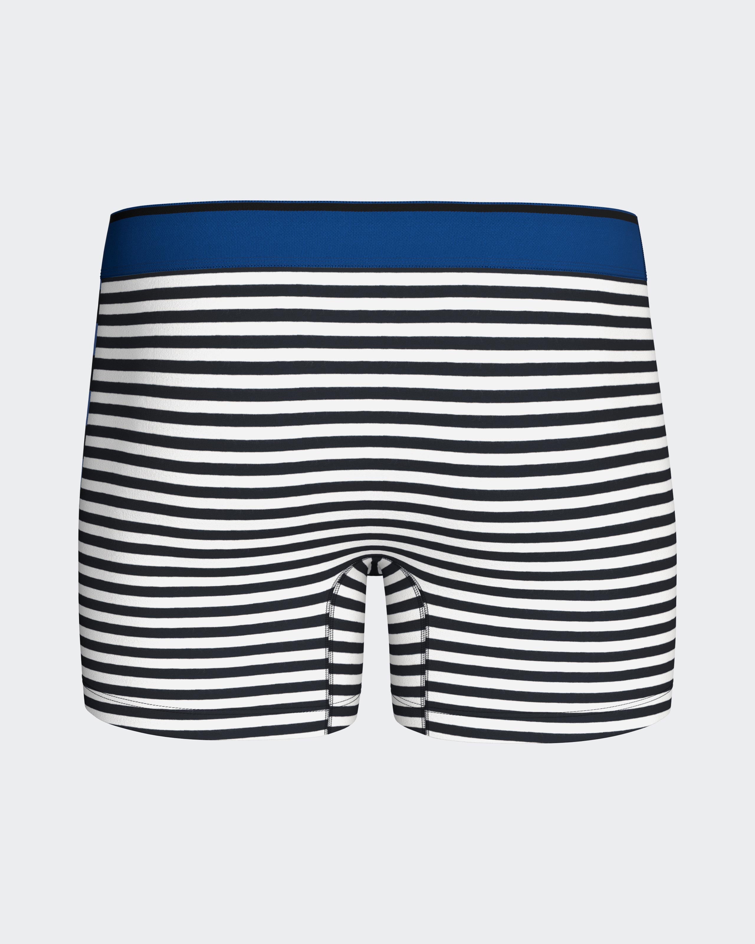 Boxer à rayures en coton