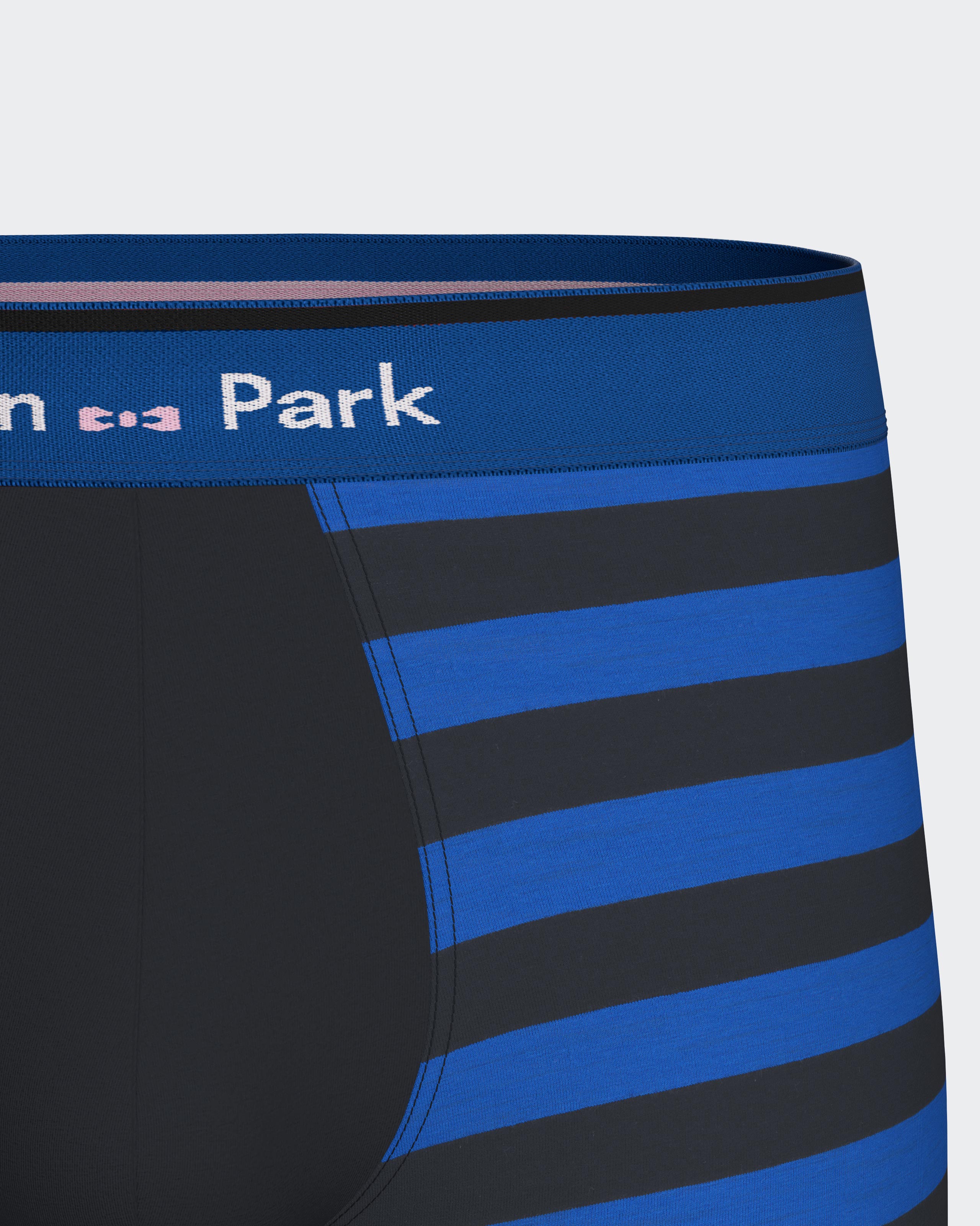 Boxer à rayures en coton