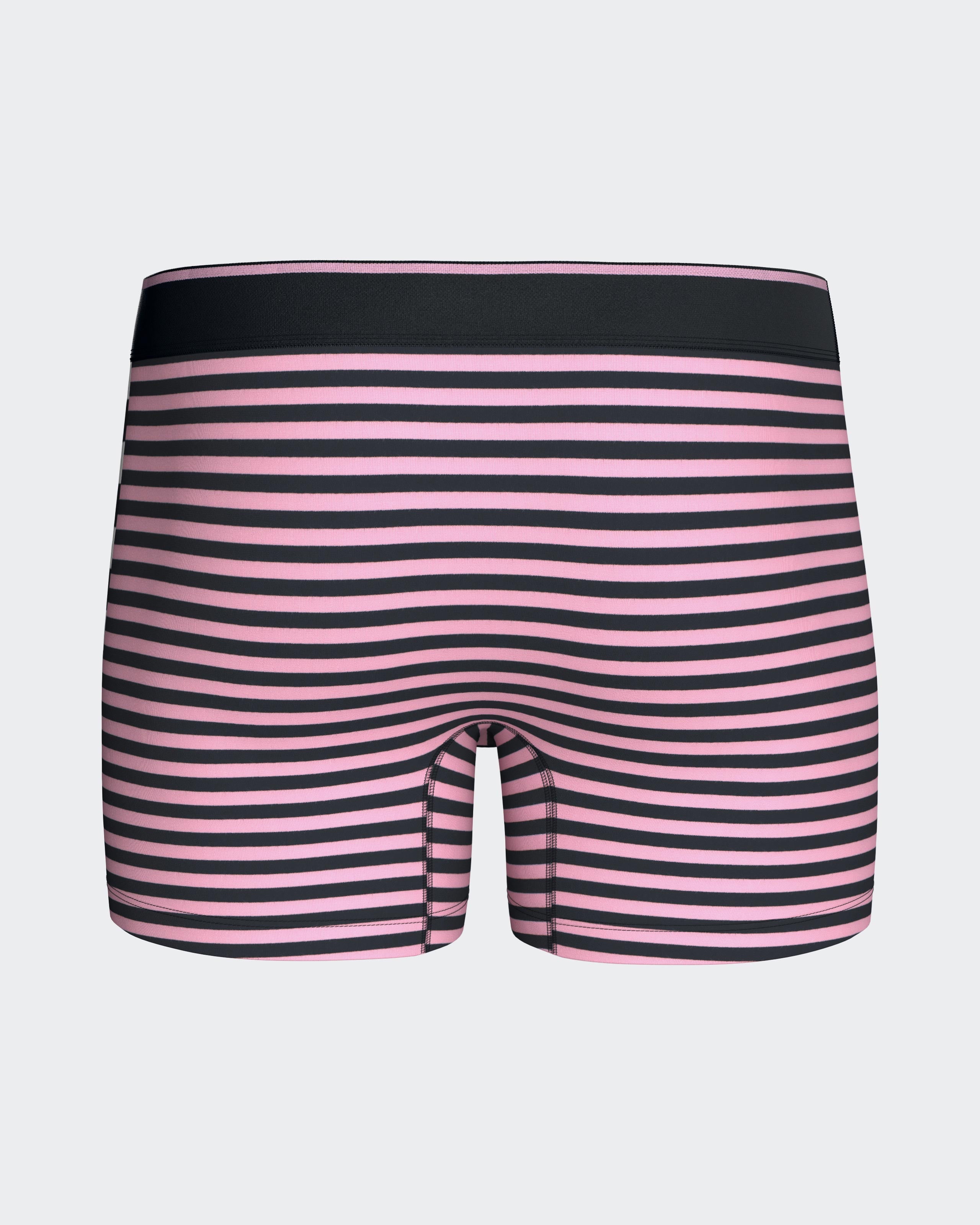 Boxer à rayures en coton