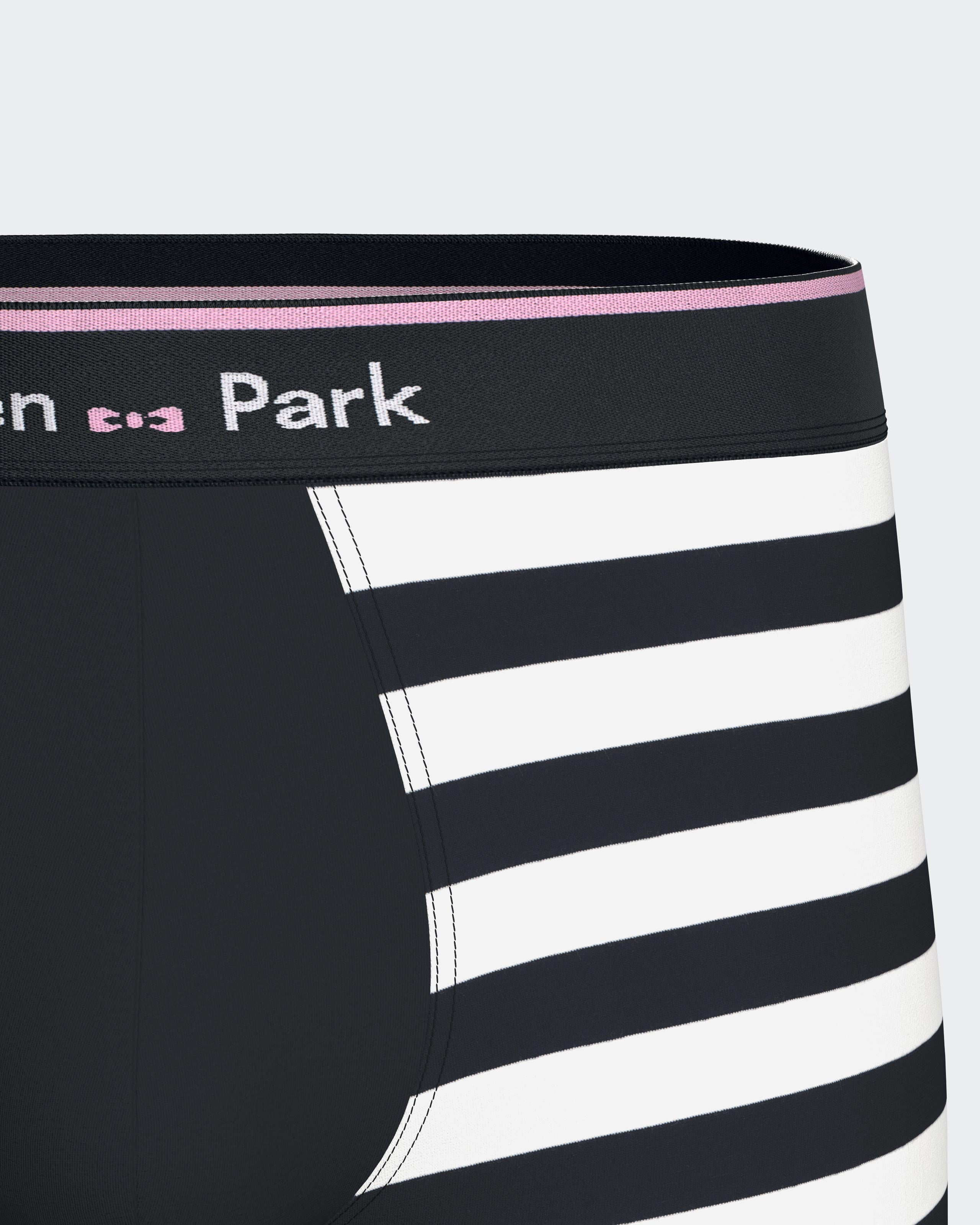 Boxer à rayures en coton