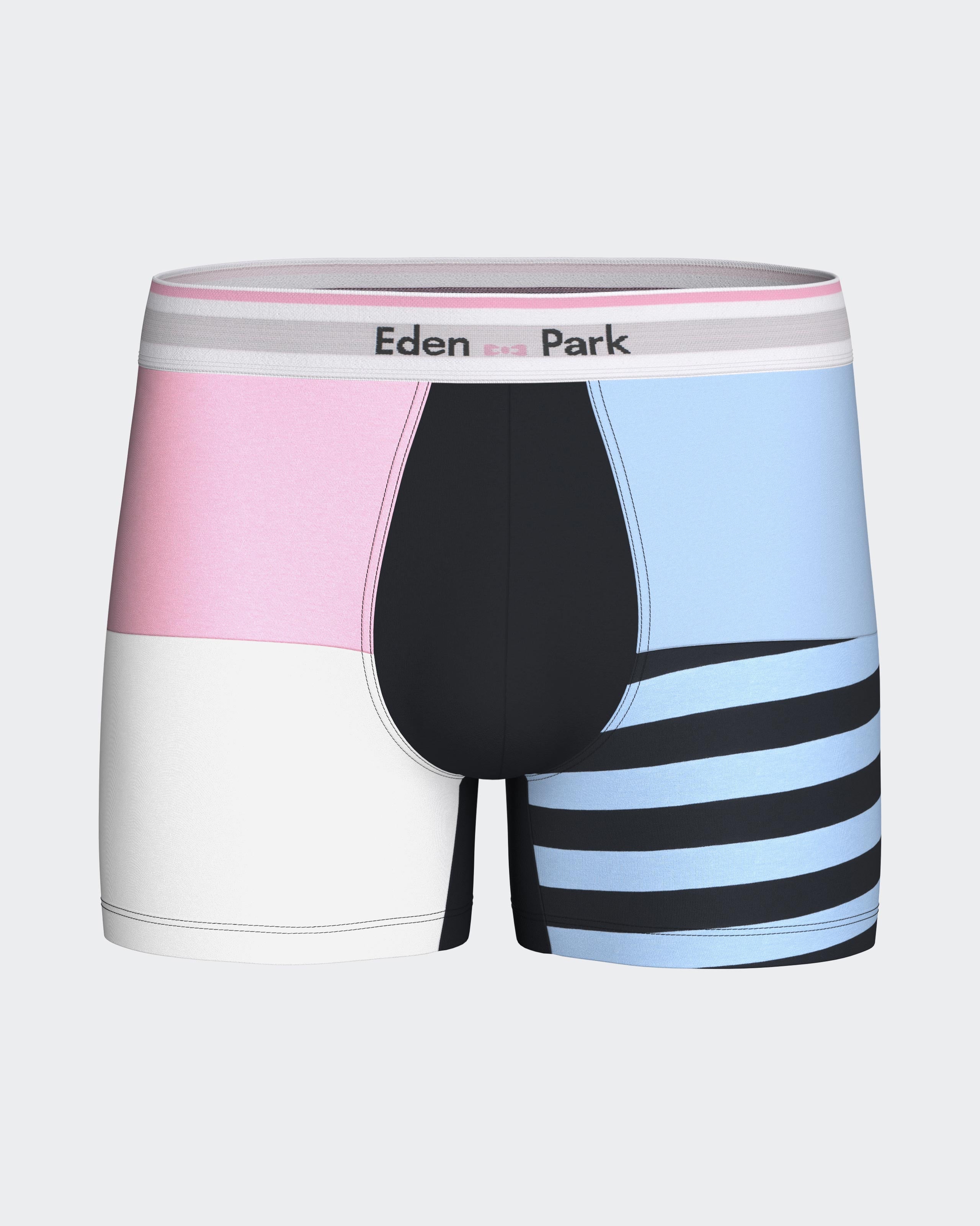 Boxer colorblock em Algodão