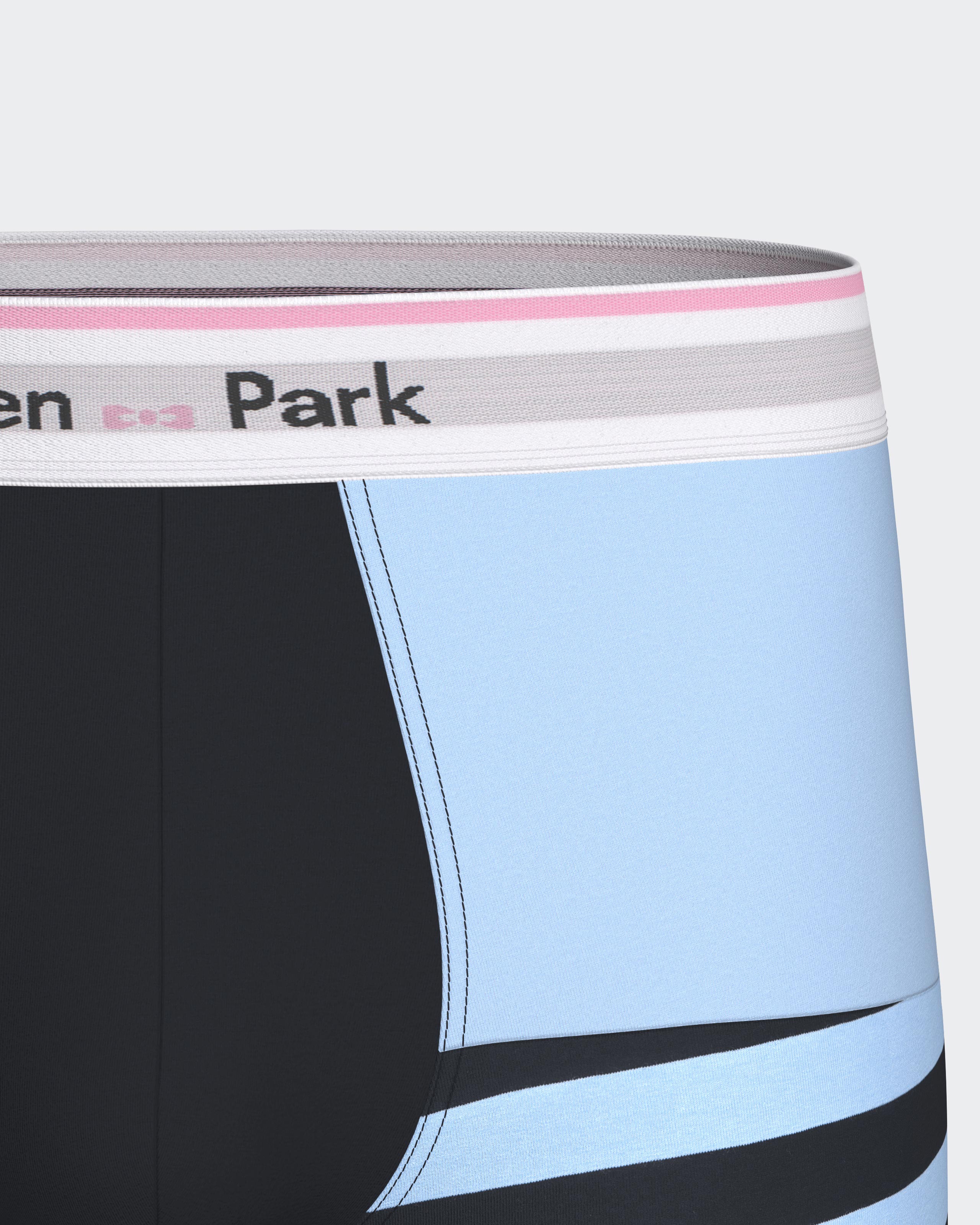 Boxer colorblock em Algodão