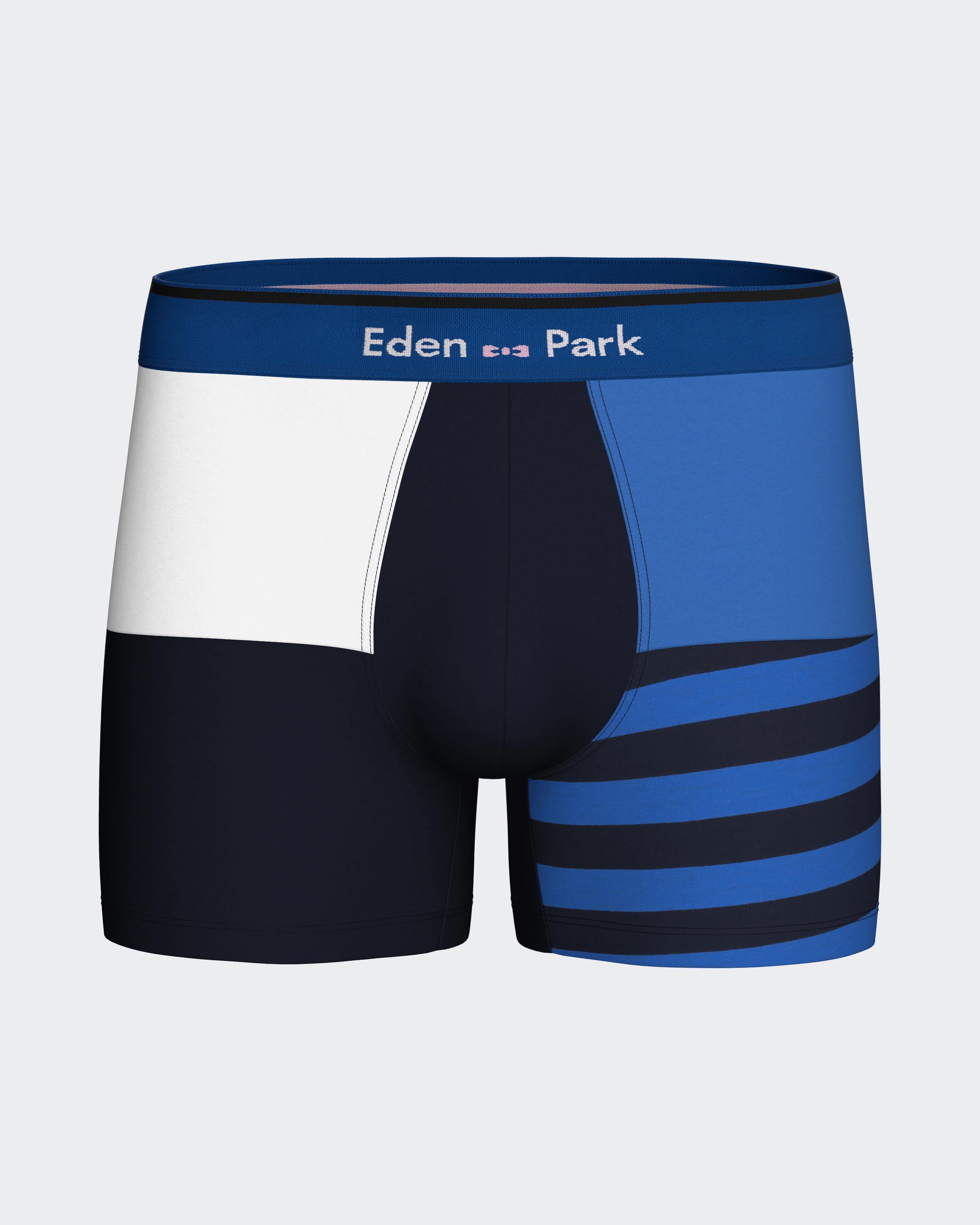 Boxer colorblock en coton