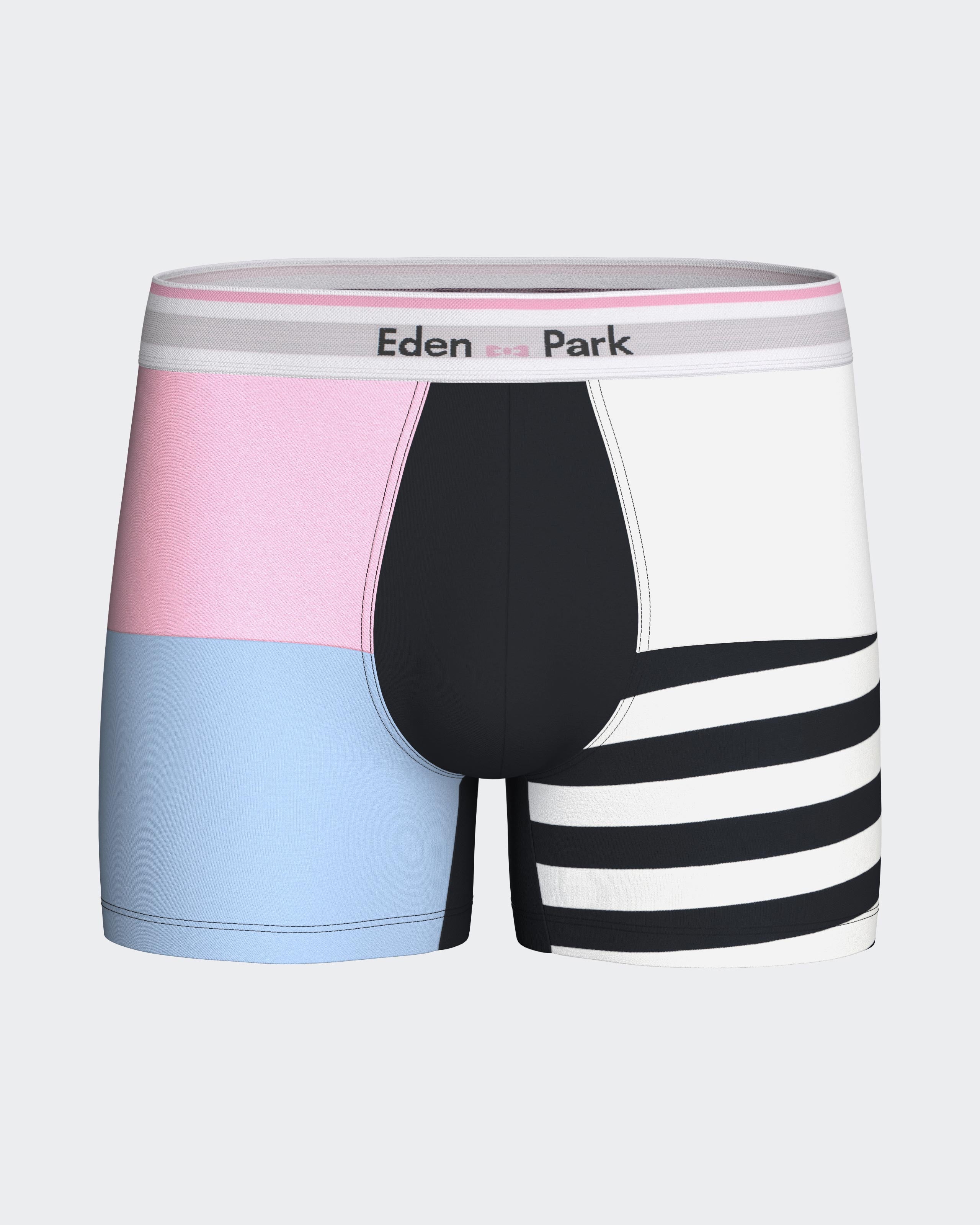 Boxer colorblock en coton