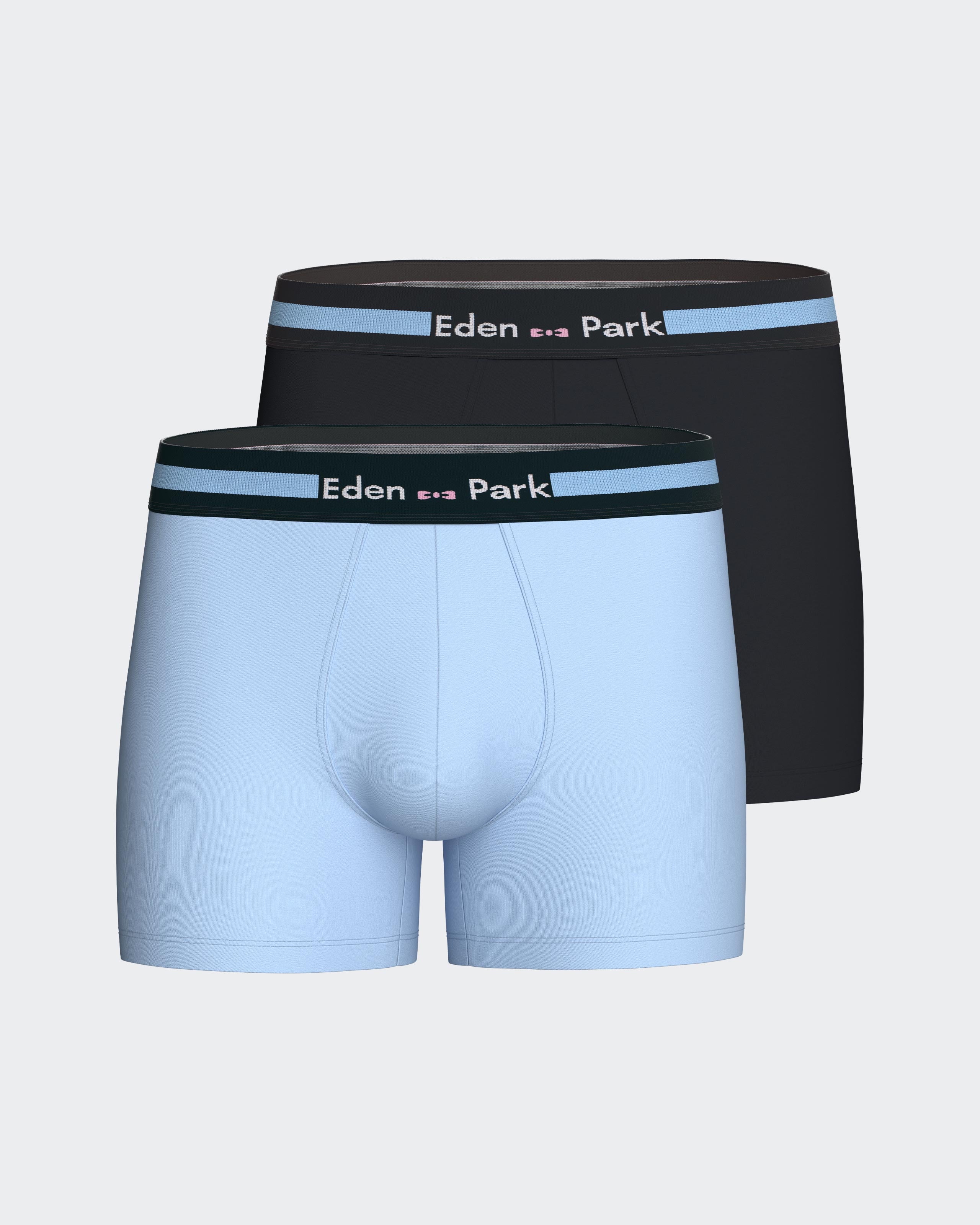 Pack of 2 plain boxers in Cotton