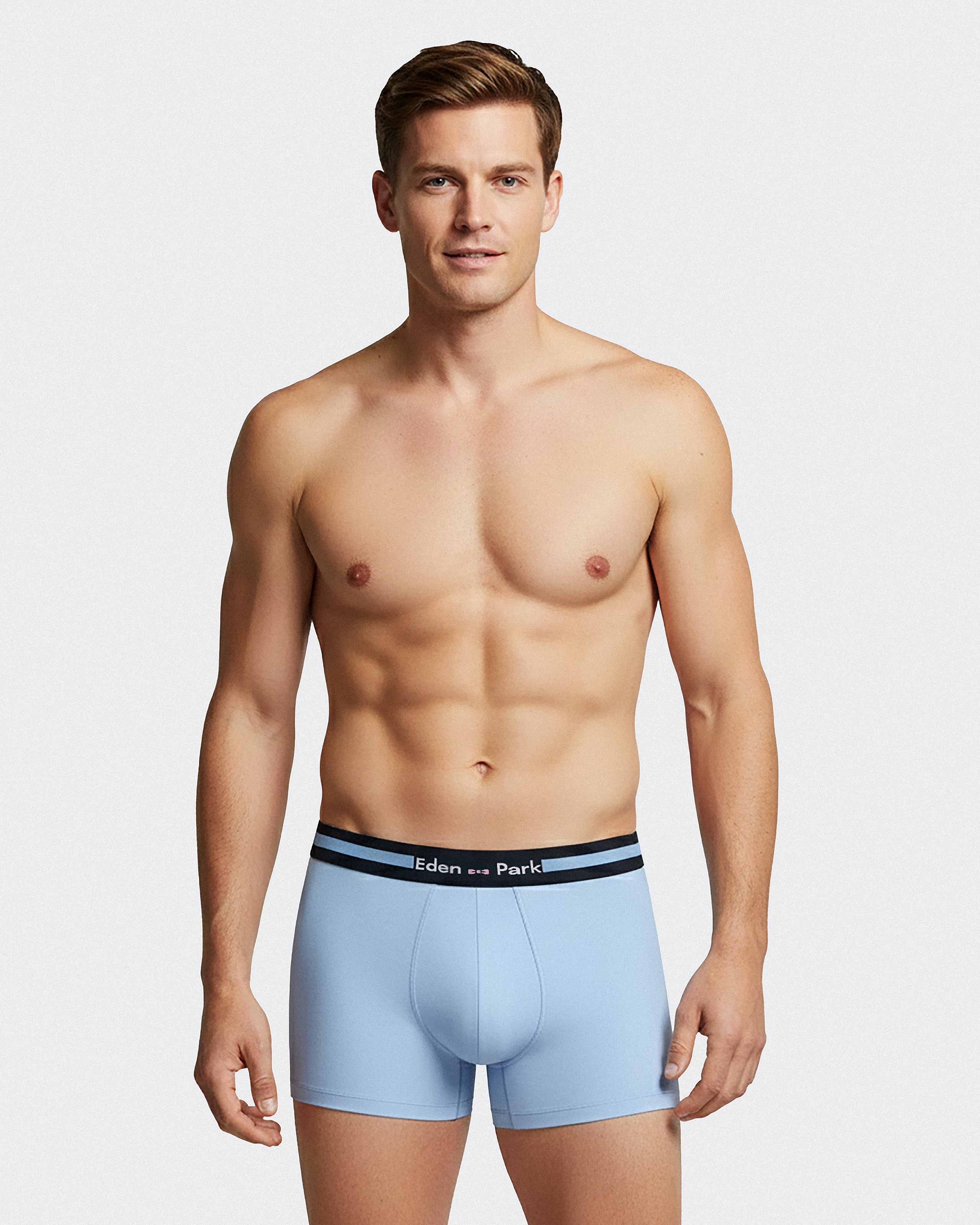 Pack 2 plain boxers in cotton