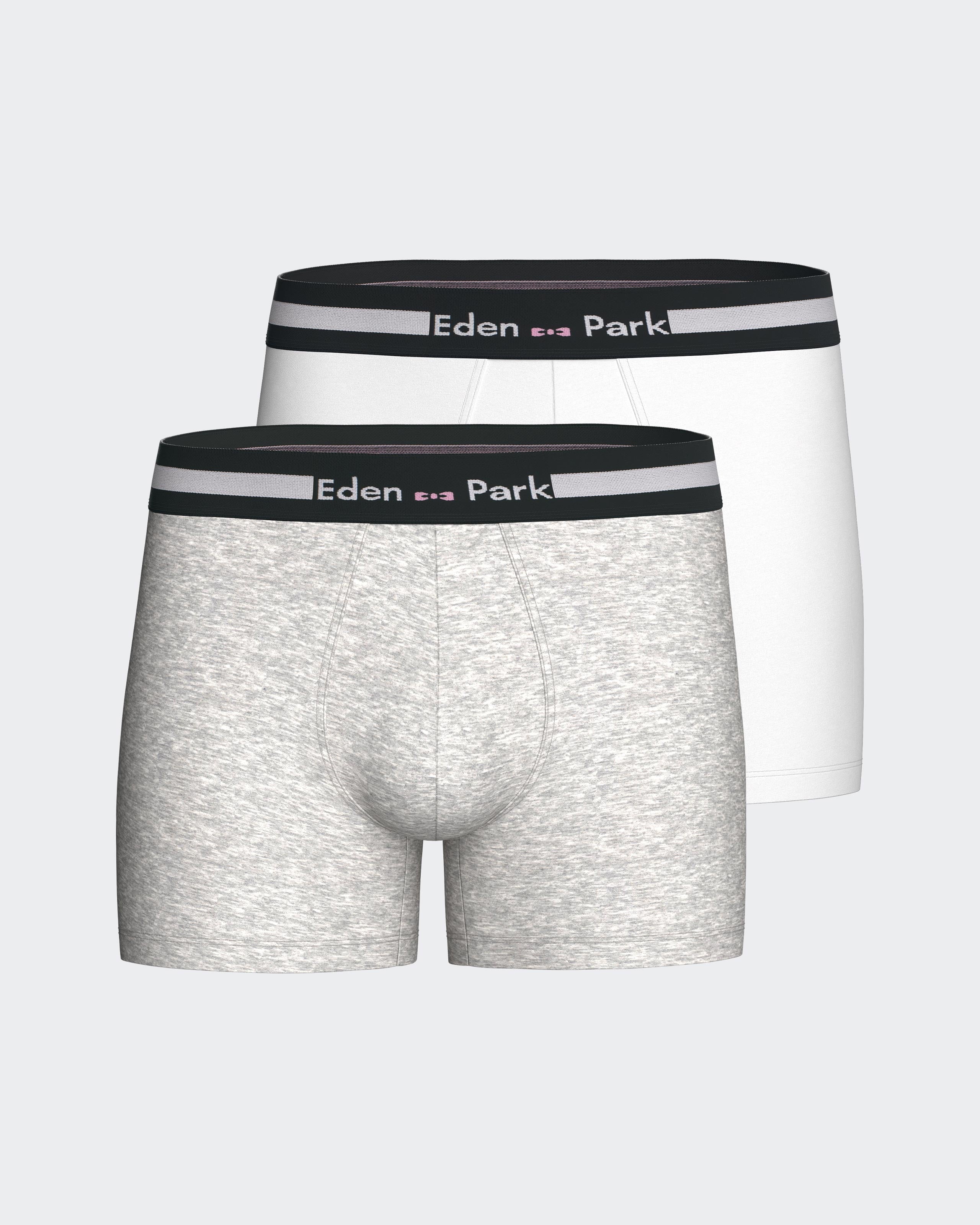 Pack 2 plain boxers in cotton