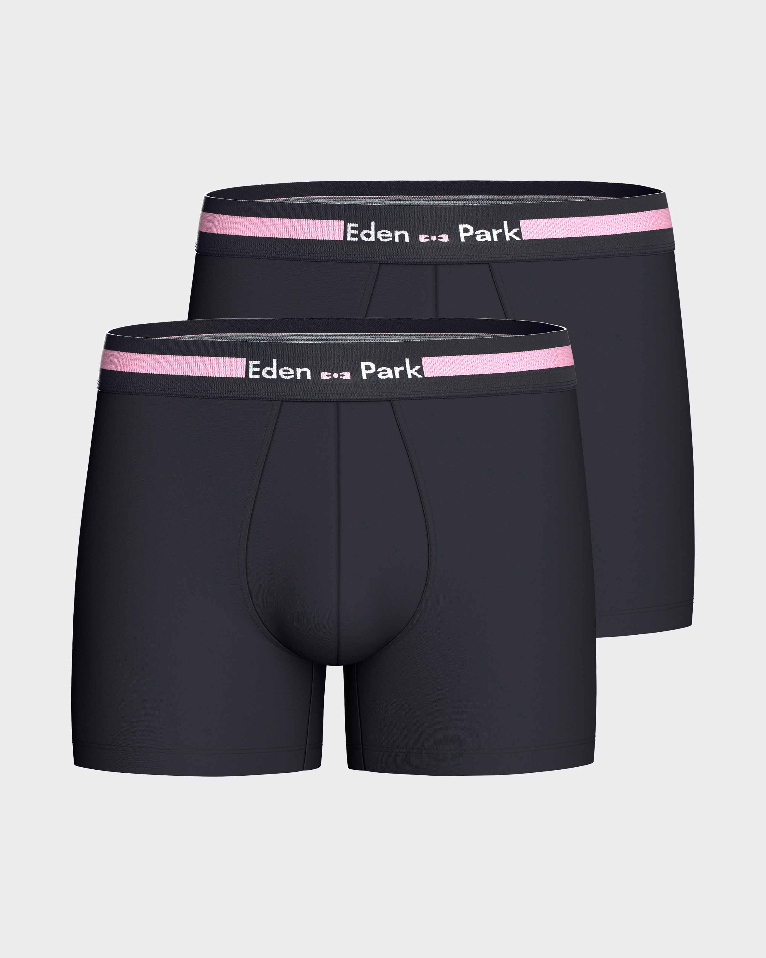 Pack 2 plain boxers in cotton
