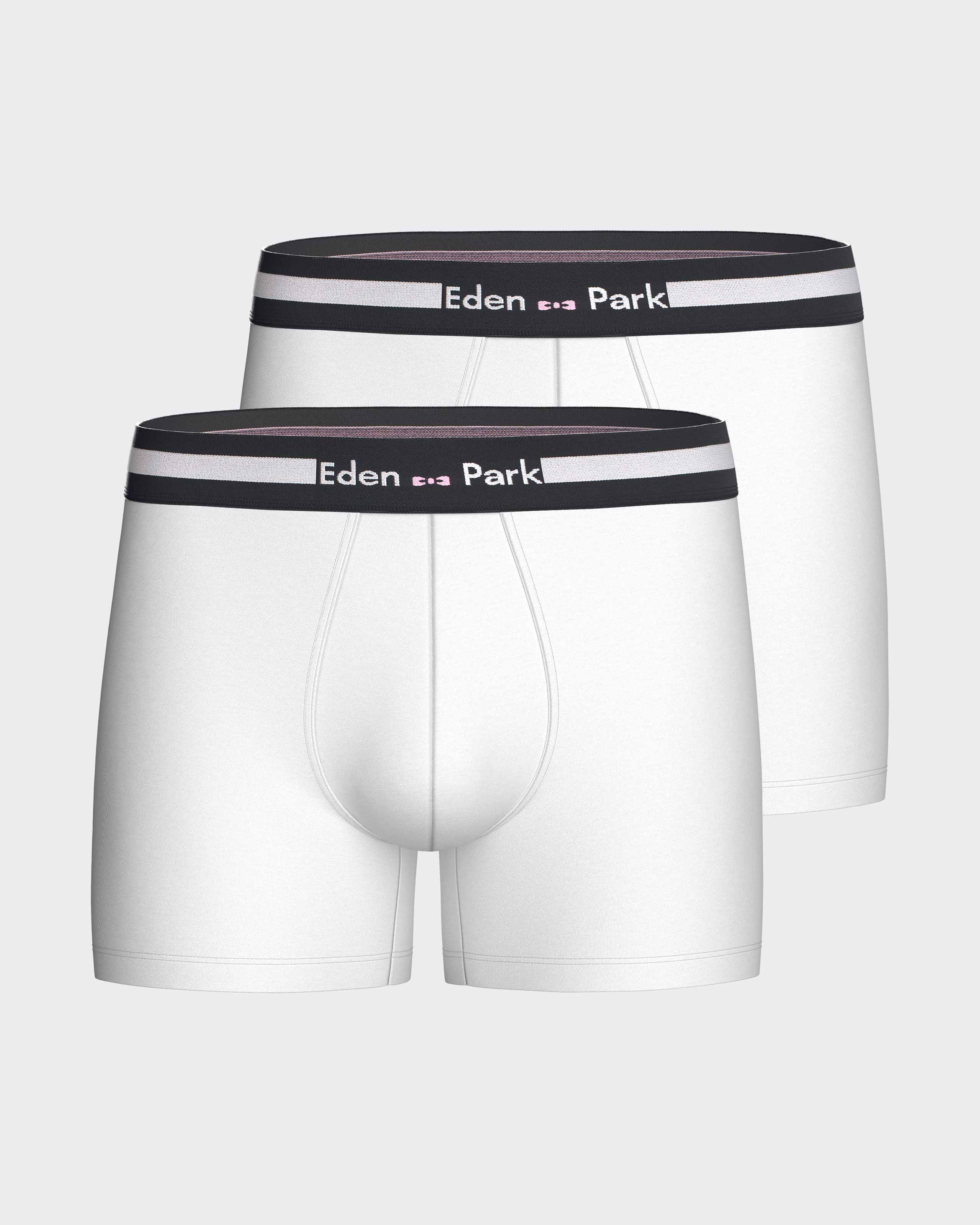 Pack 2 plain boxers in cotton
