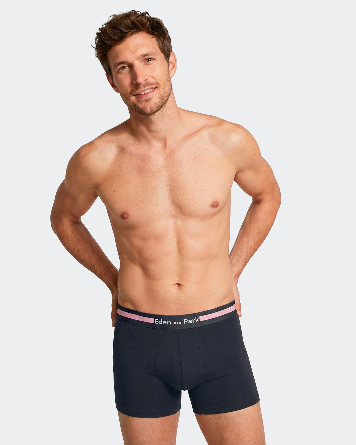Pack 3 boxers unis en Coton