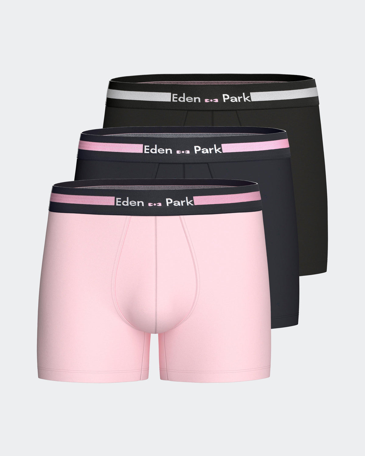 Pack 3 boxers lisos em Algodão