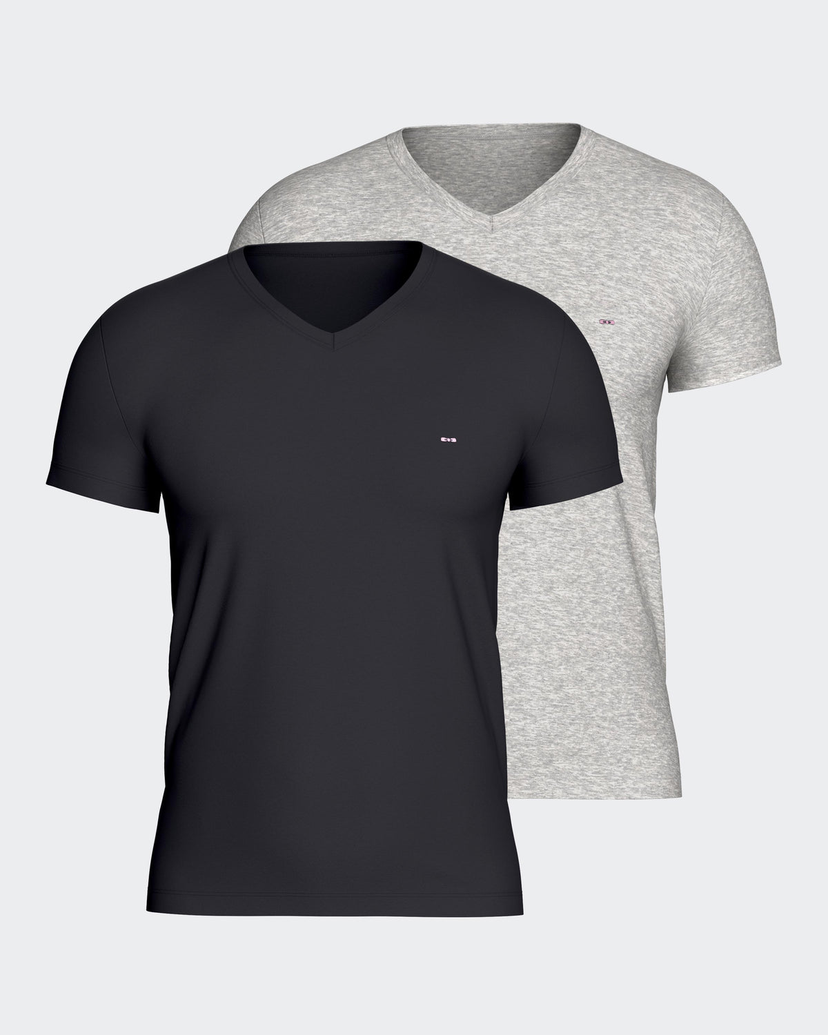 Pack 2 t-shirts unies en Coton