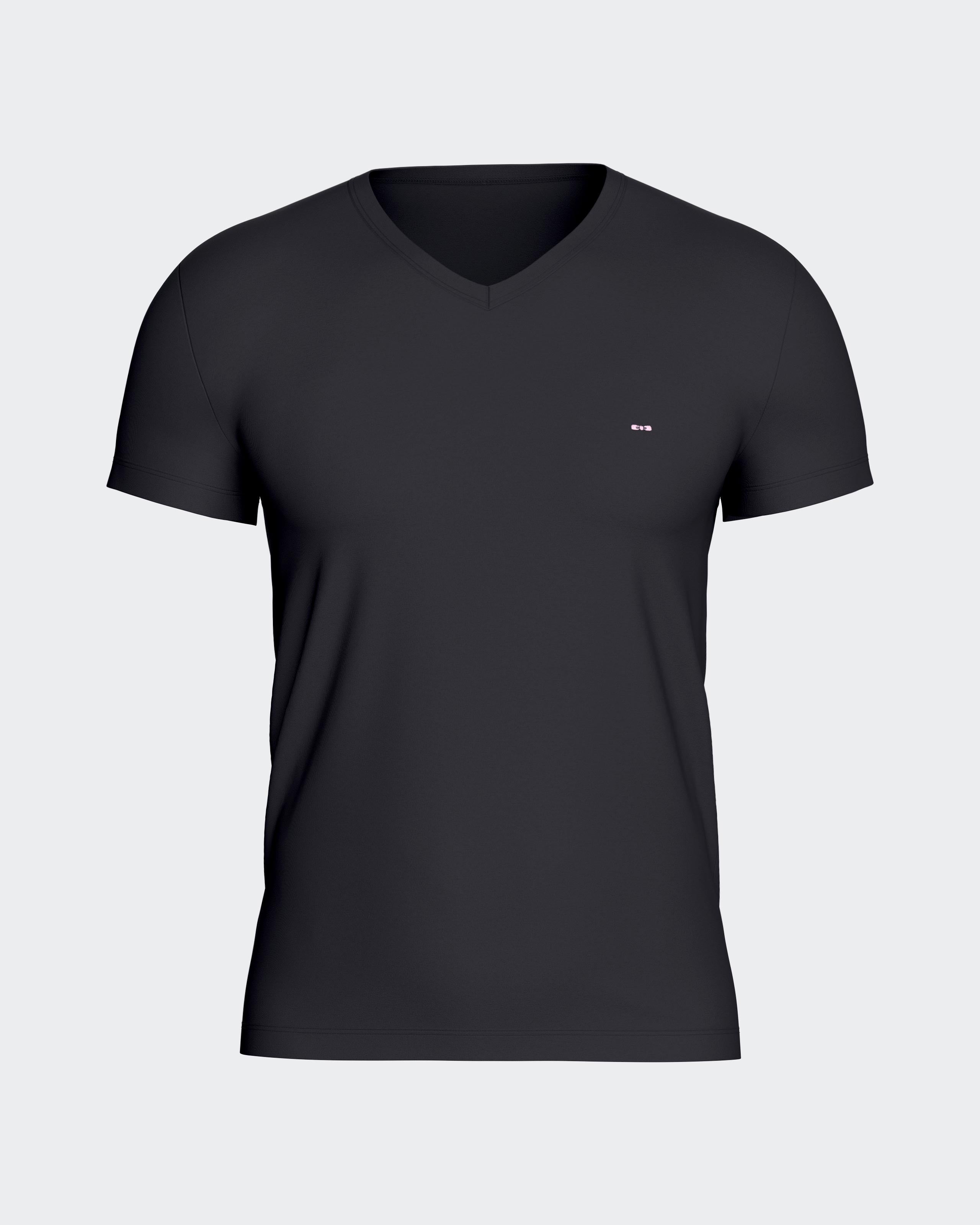 Pack 2 t-shirts lisas em Algodão