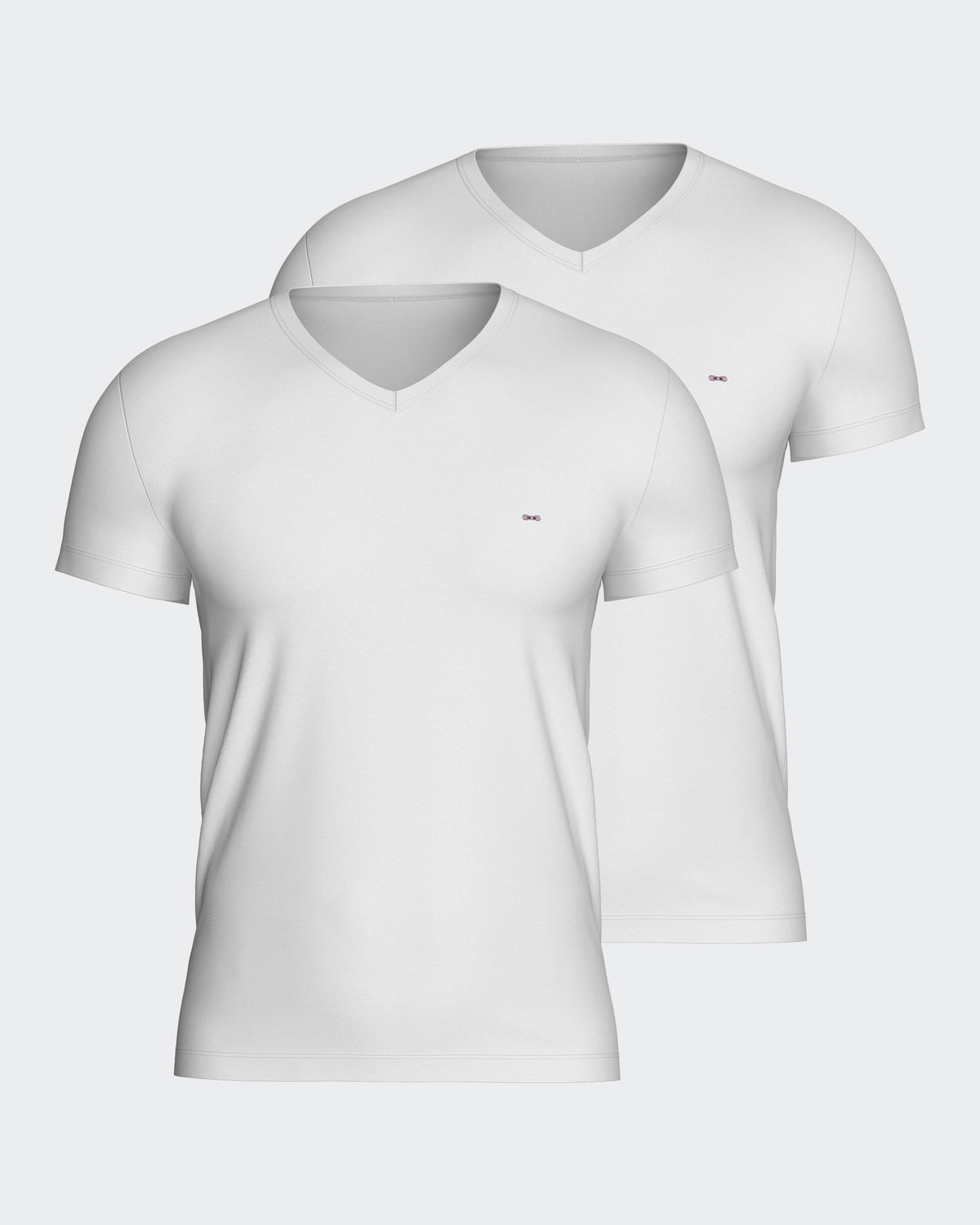 Pack 2 t-shirts lisas en Algodón