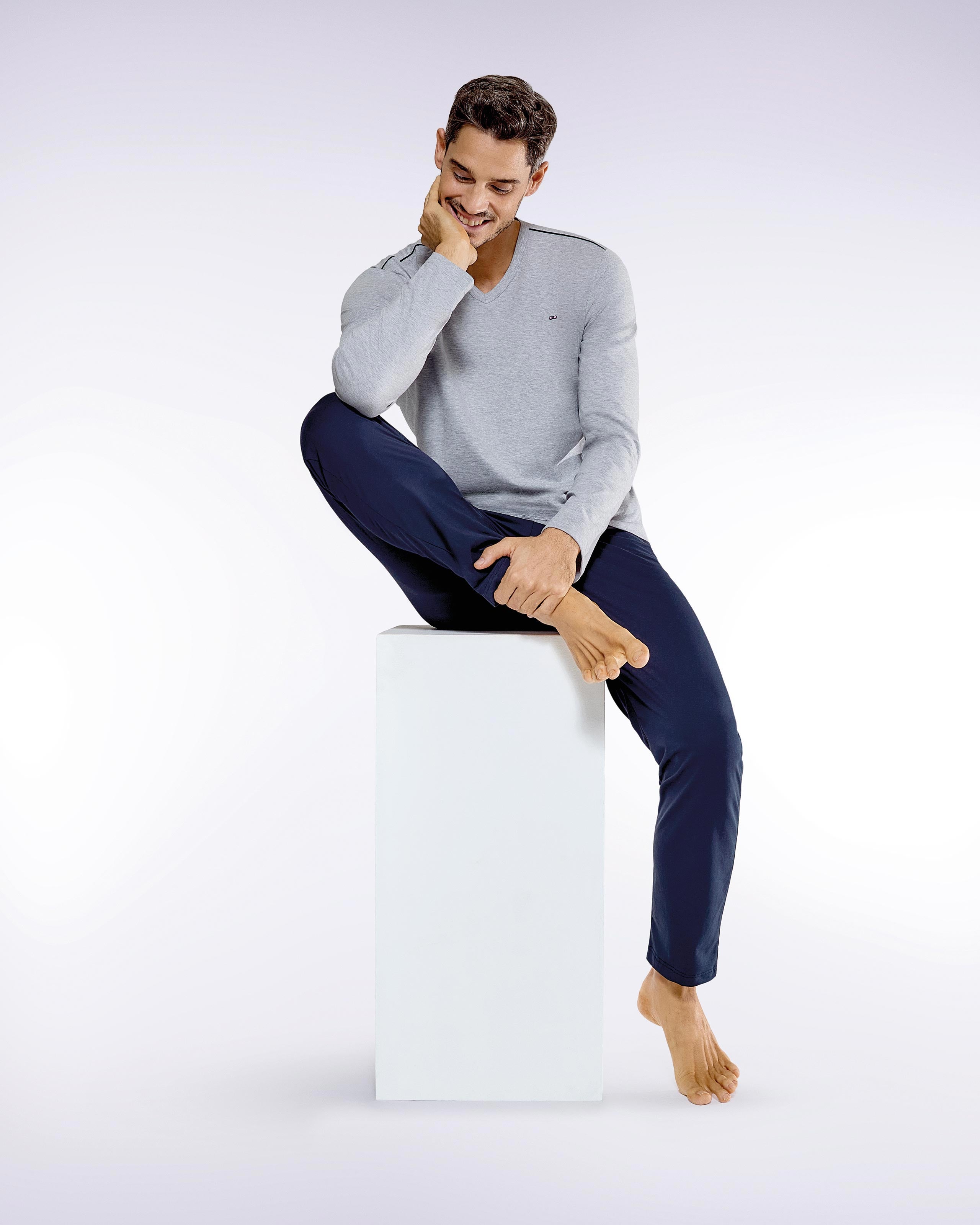 Pyjama long en coton