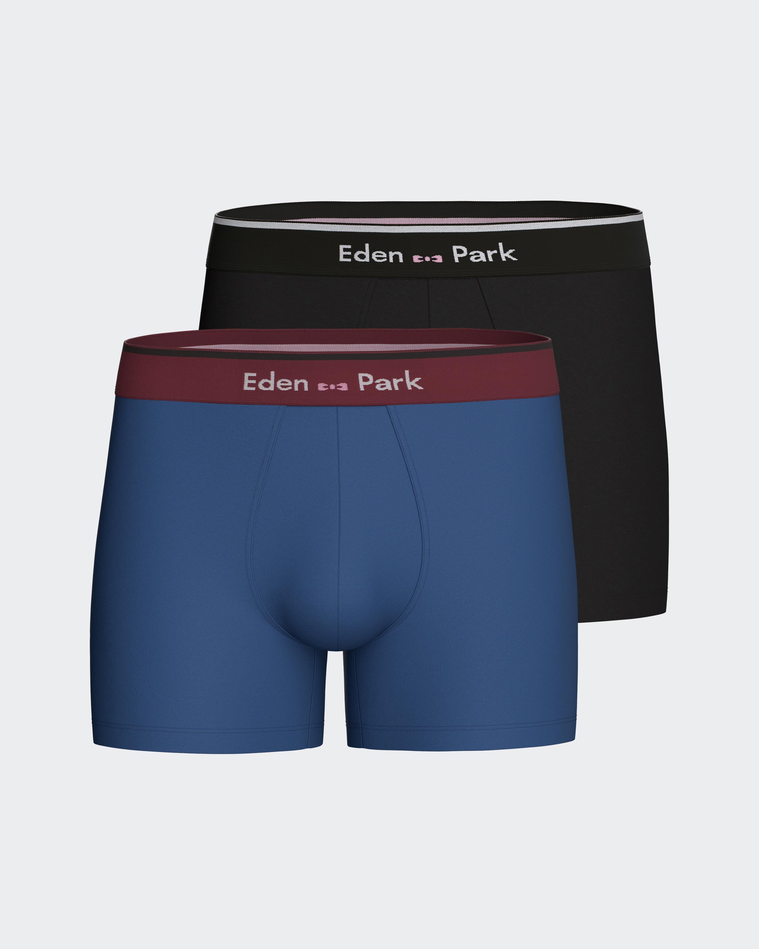 Pack 2 boxers lisos em Algodão