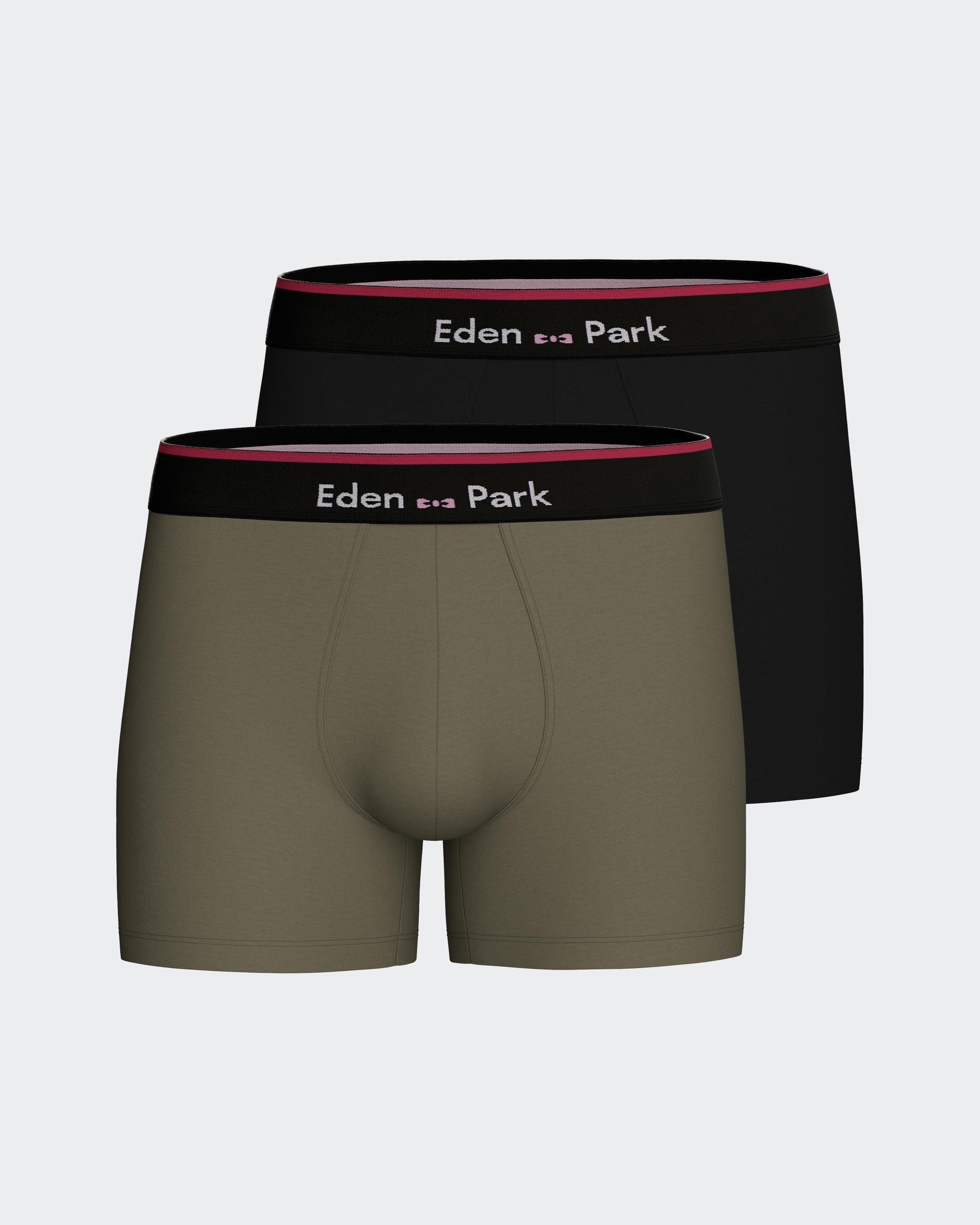 Pack 2 boxers lisos em Algodão