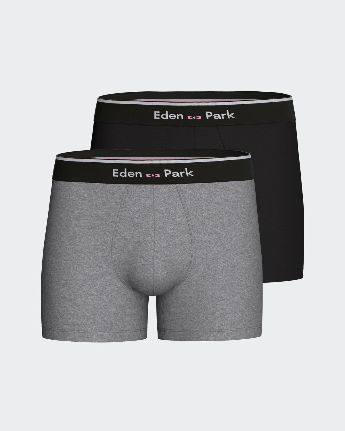 Pack 2 plain boxers in cotton
