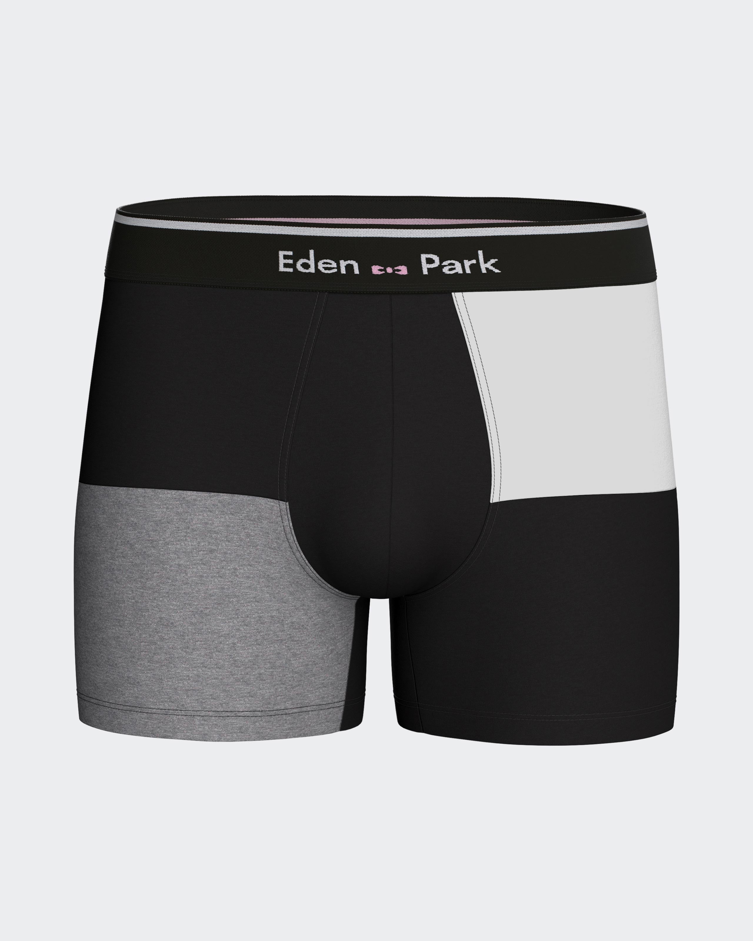 Boxer colorblock em Algodão
