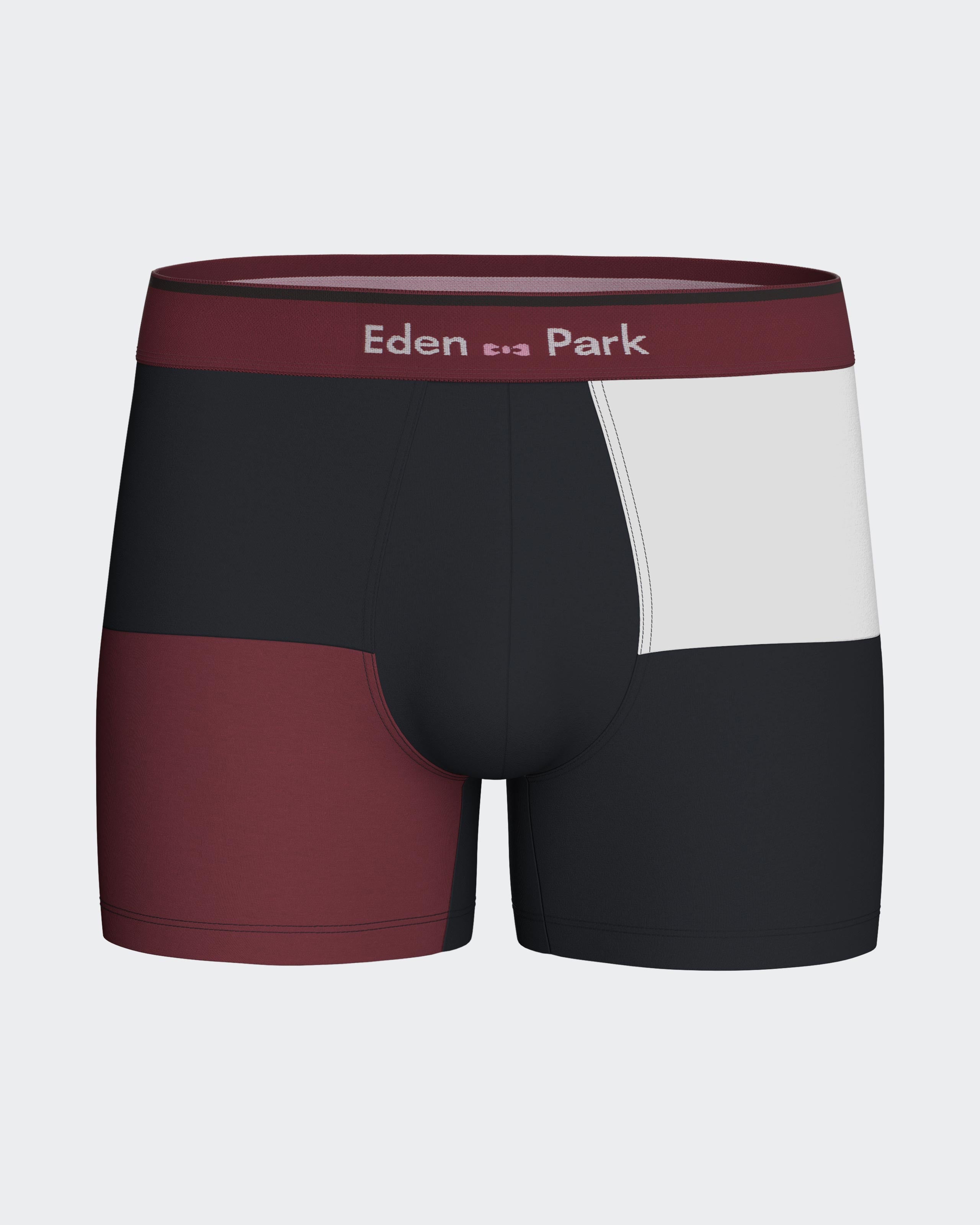 Boxer colorblock en coton