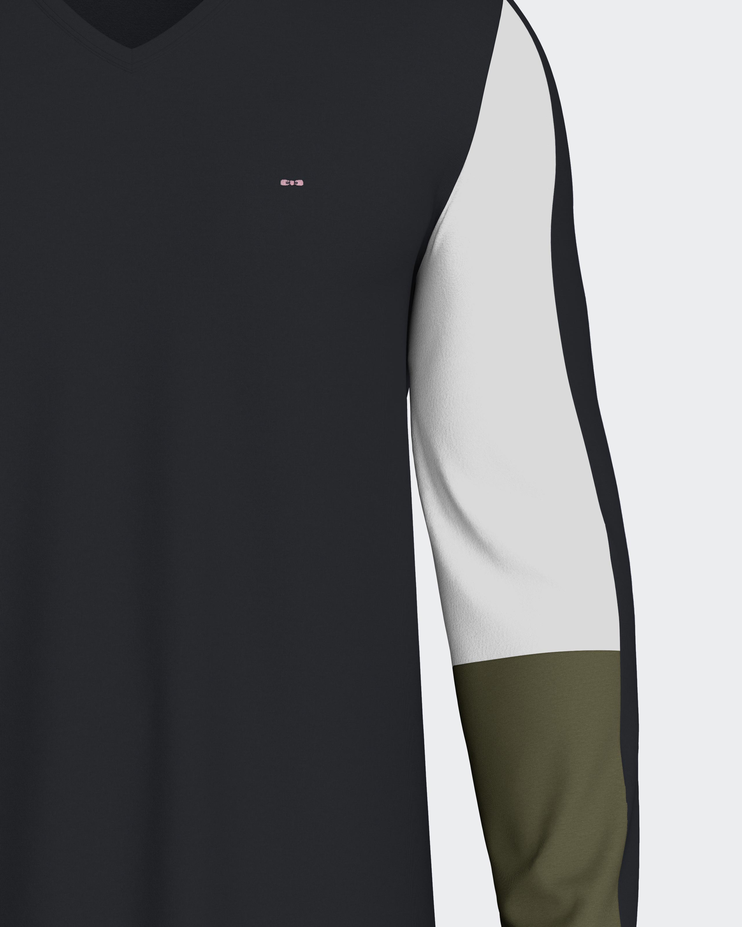 Pijama colorblock em Algodão