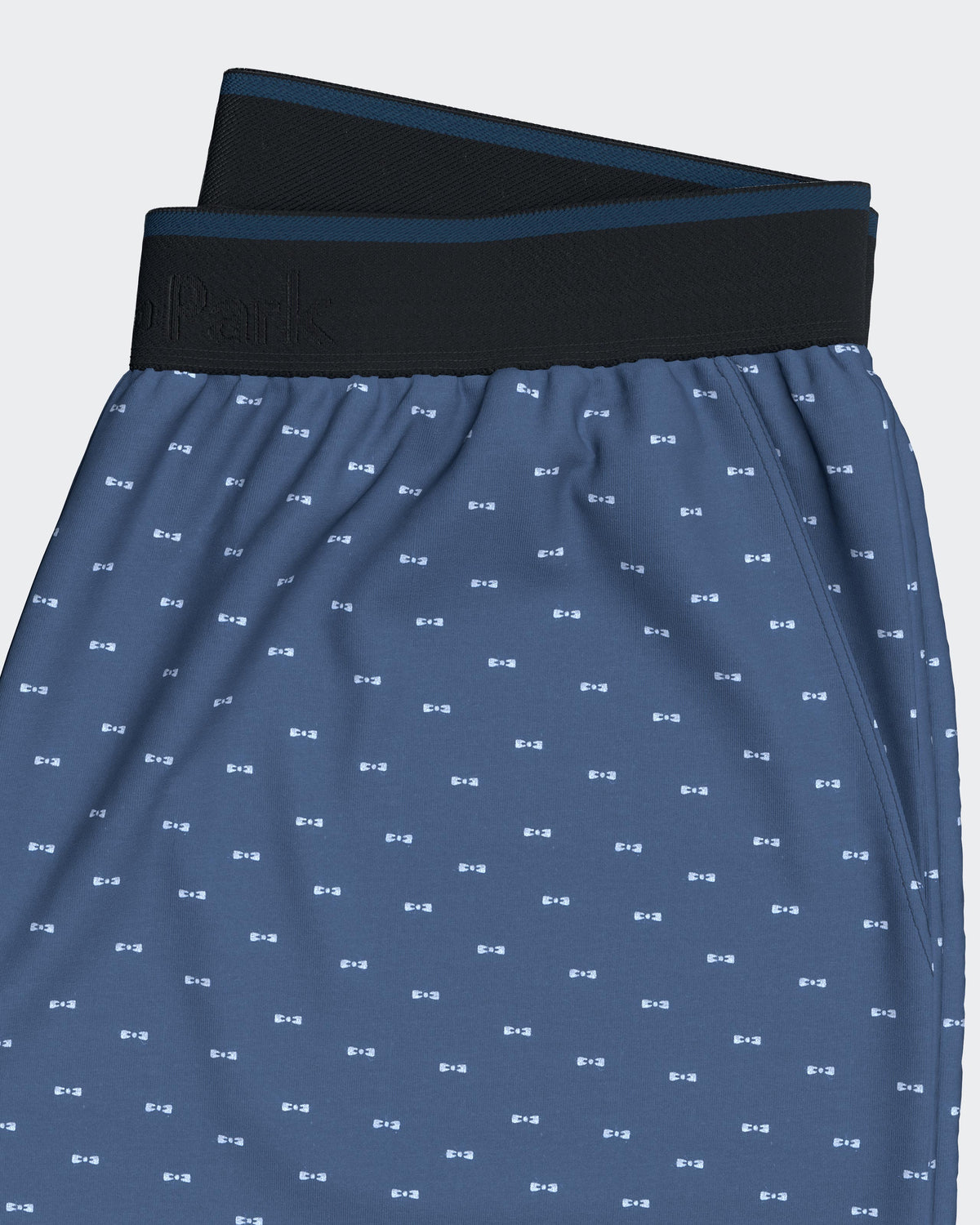 Pijama comprido estampado laços em Algodão