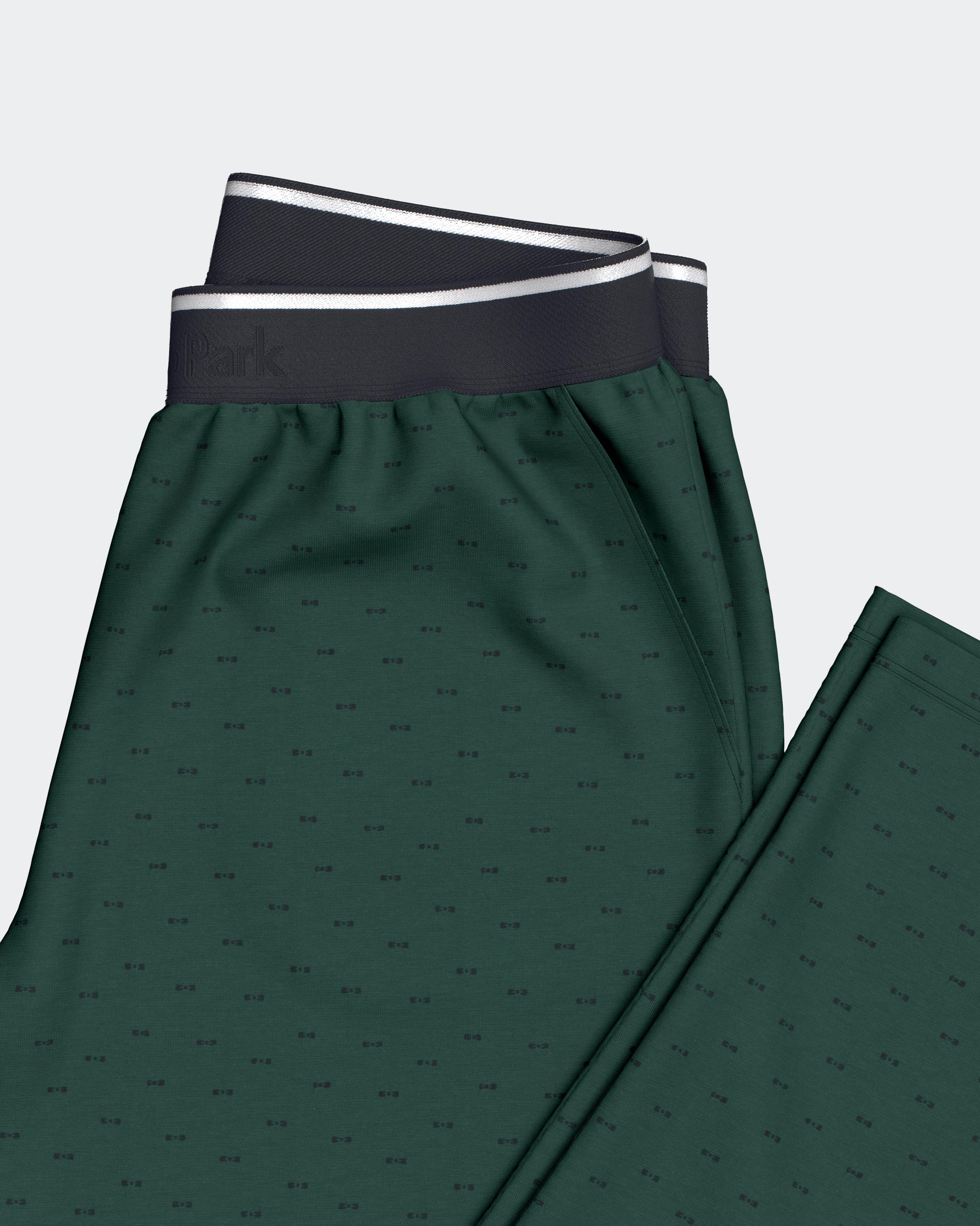 Pyjama à imprimé noeuds en coton