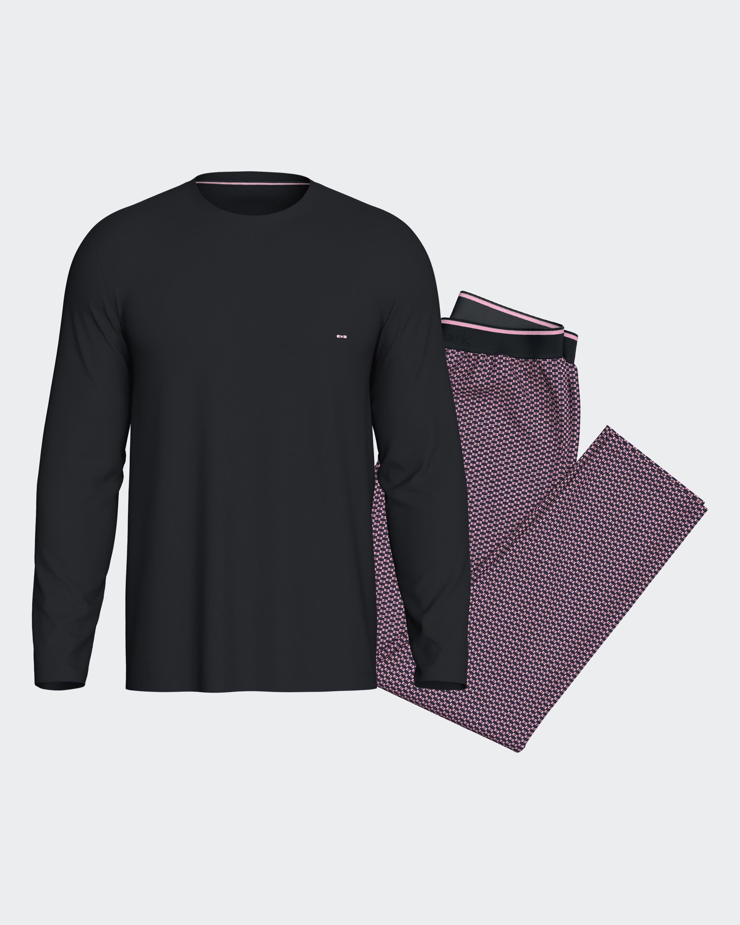 Printed bows pyjama in cotton