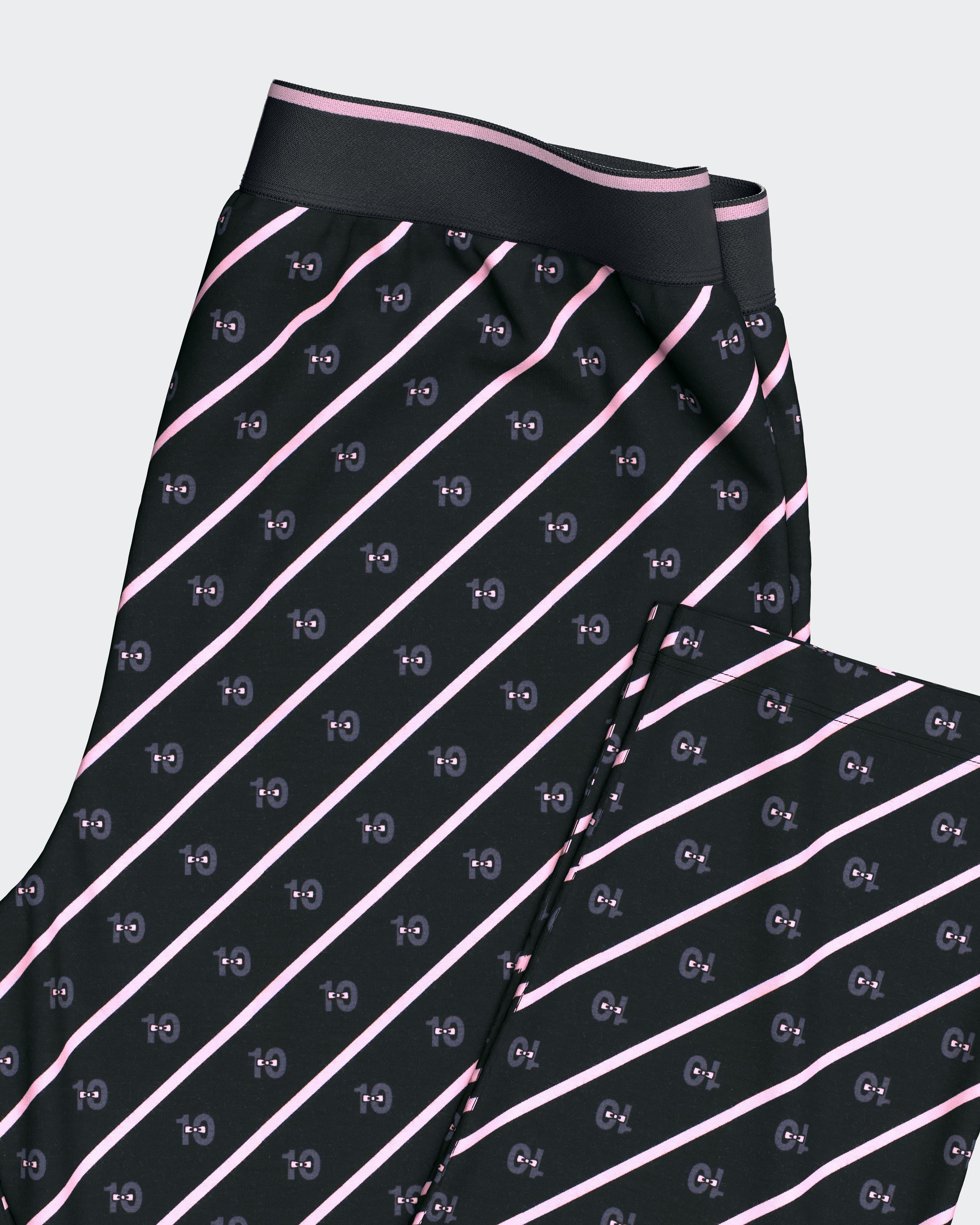 Pyjama à imprimé noeuds en coton