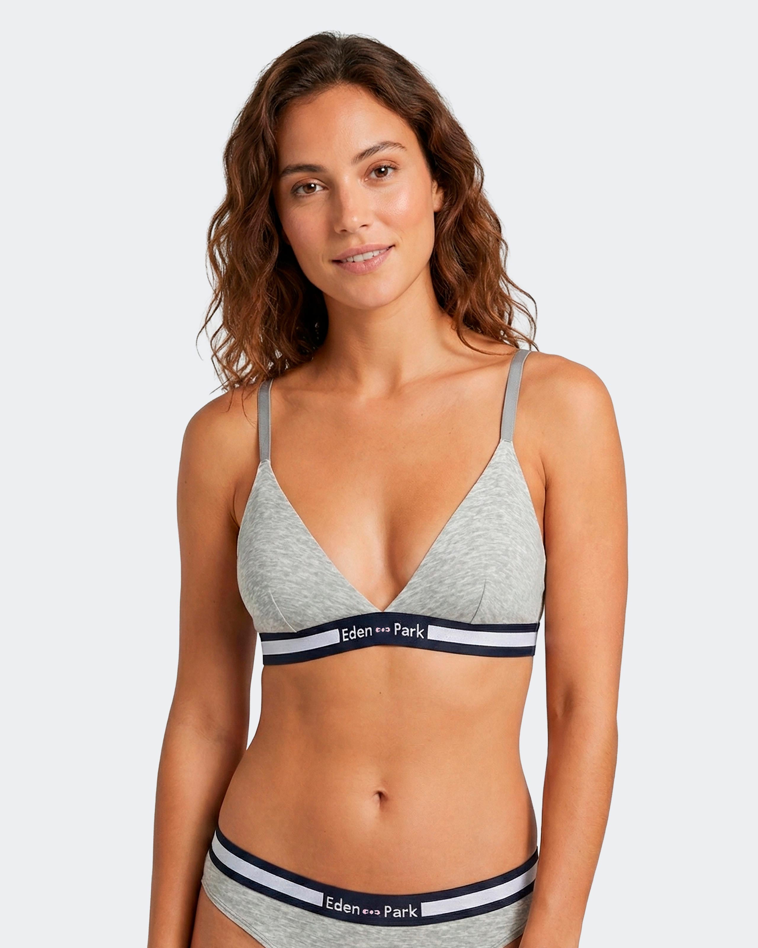 Soutien-gorge uni en Coton