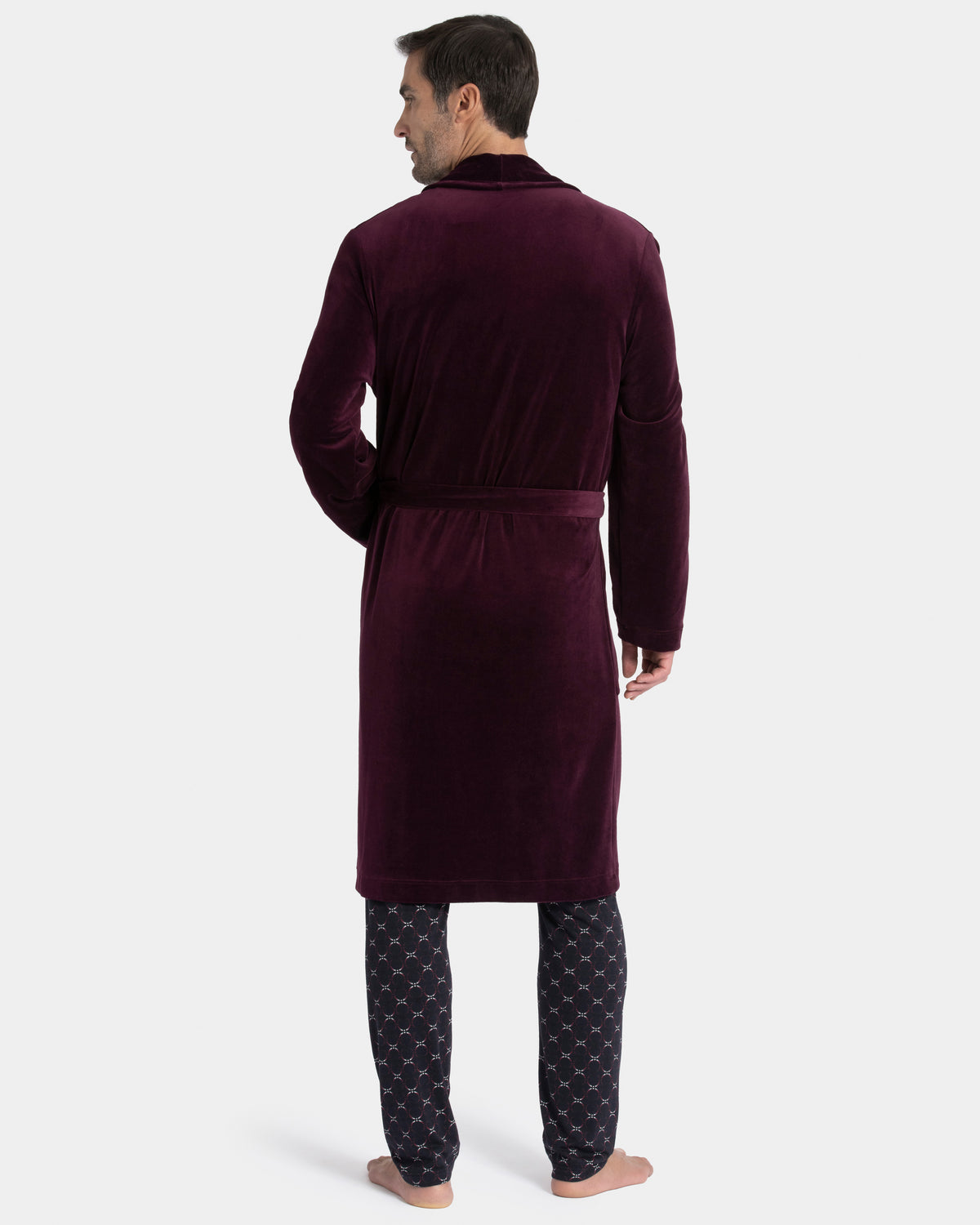 Men's velvet dressing gown