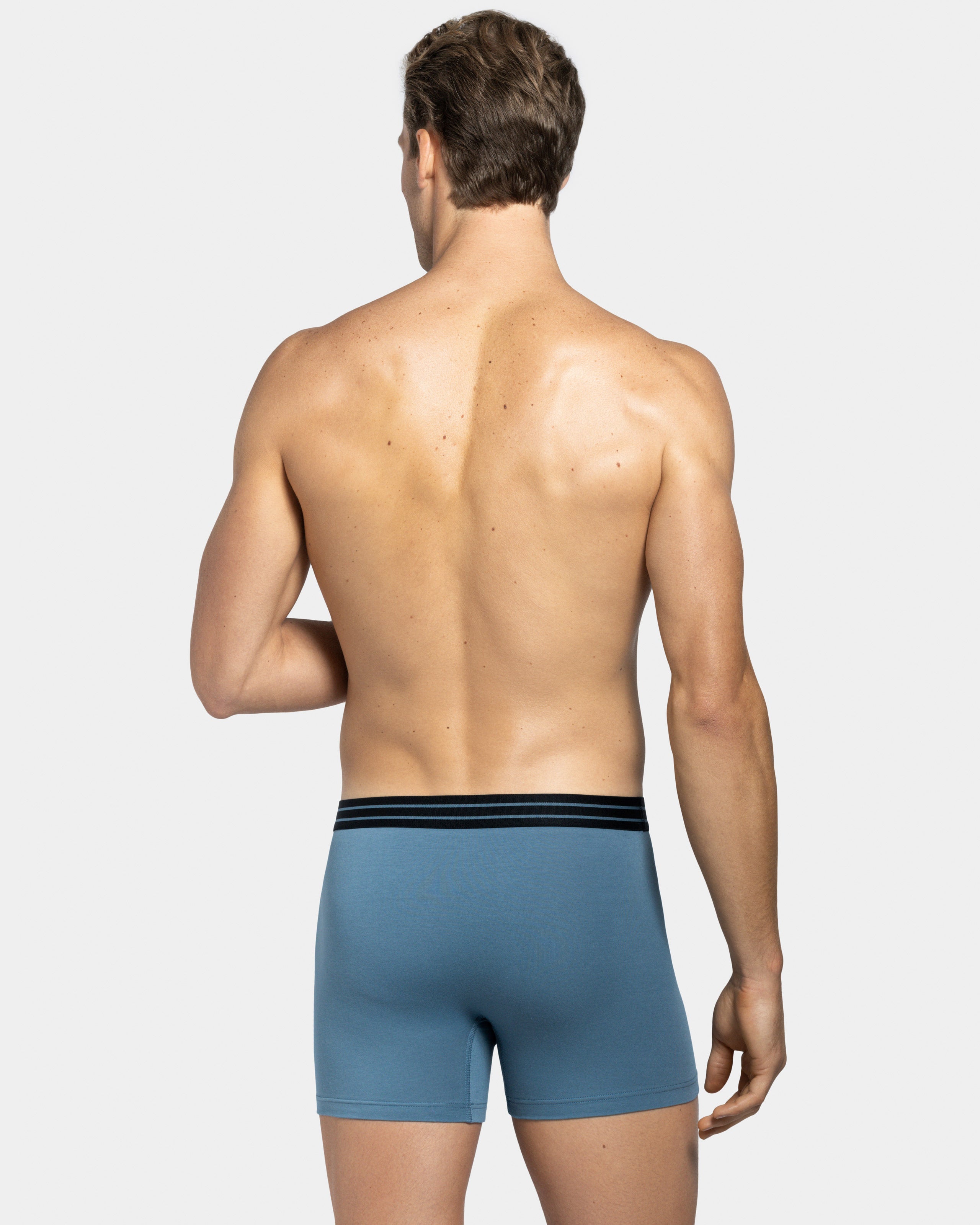 Pack 2 Boxers lisos com cintura elástica