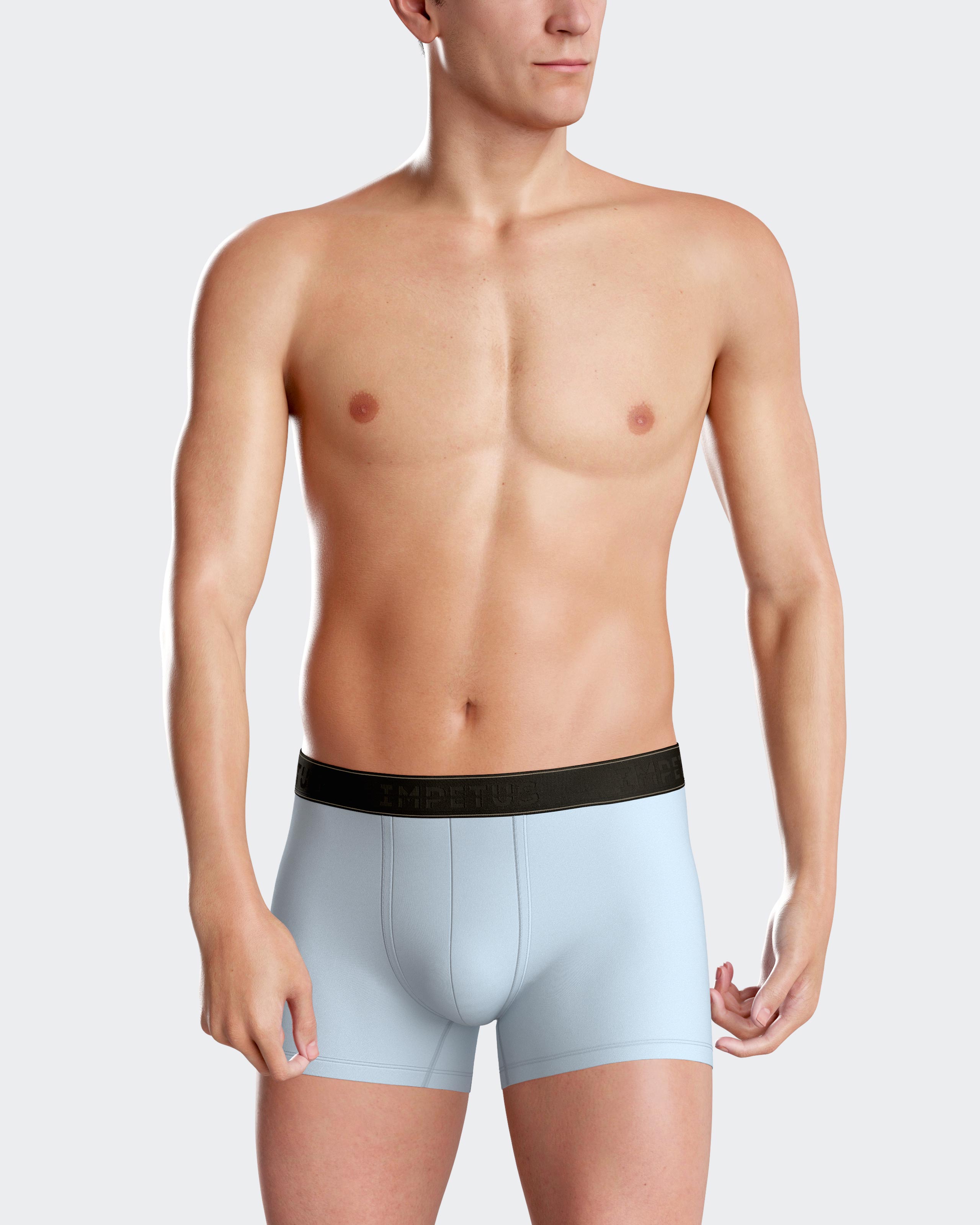 Boxer de punto de hombre liso en Algodón Modal