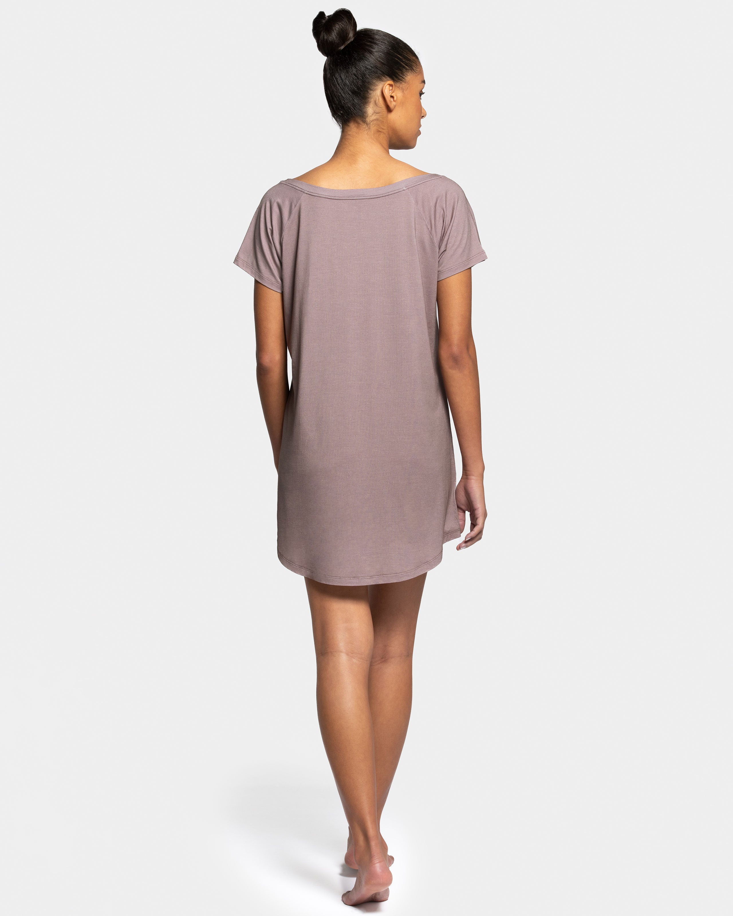 Chemise de nuit uni en Modal