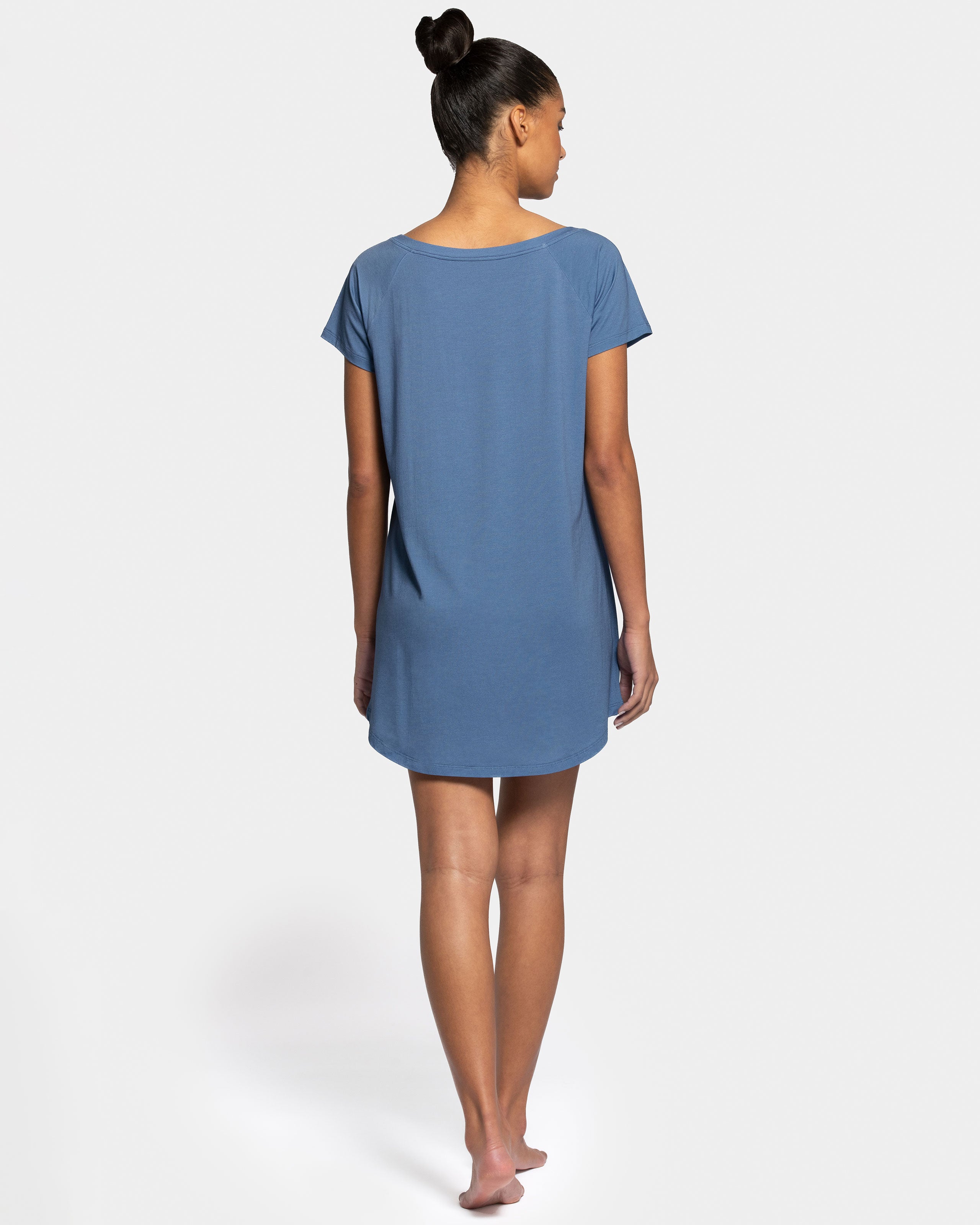 Chemise de nuit uni en Modal