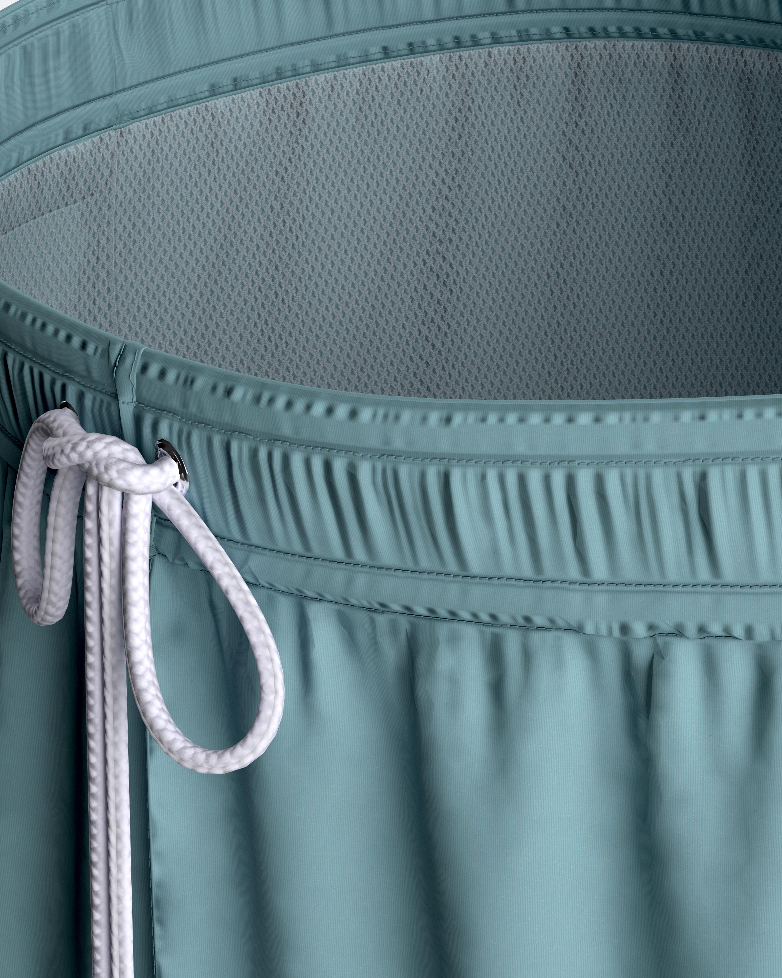 Ensfarvede badeshorts