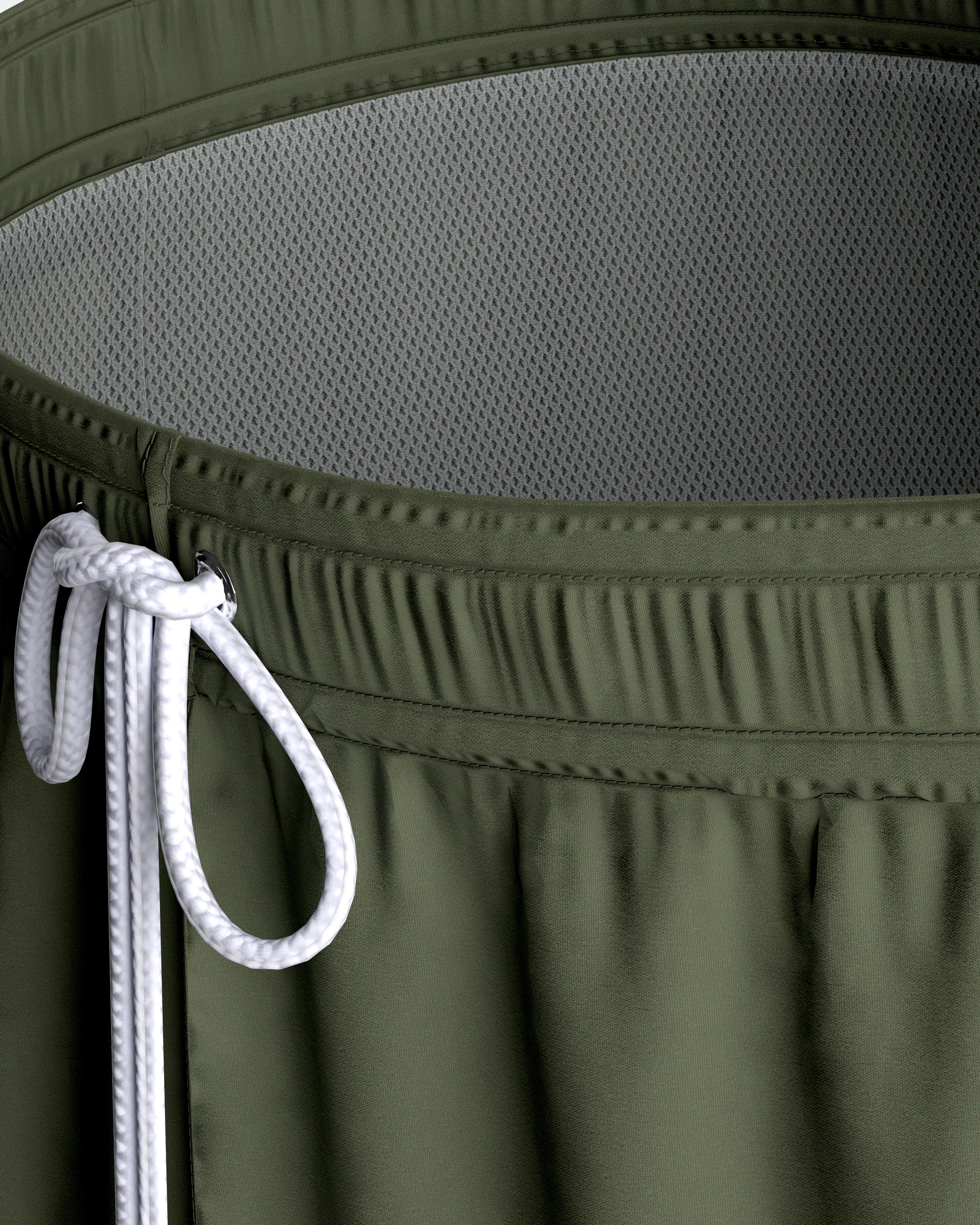 Ensfarvede badeshorts