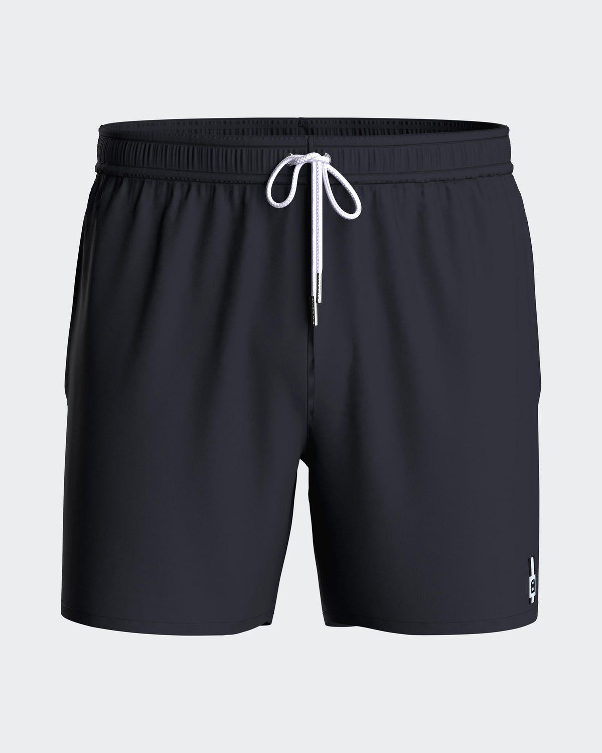 Ensfarvede badeshorts
