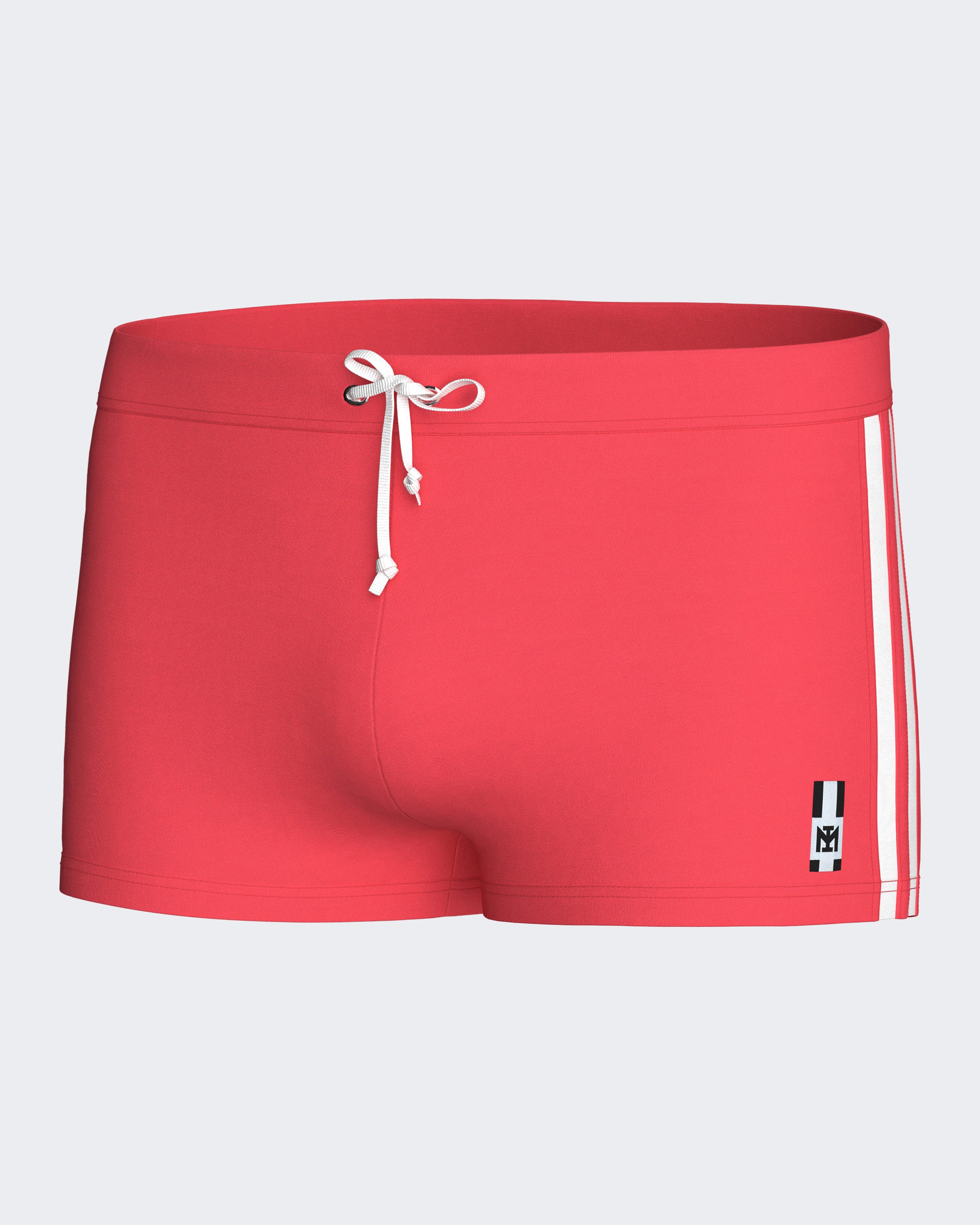 Boxer de bain à rayures latérales