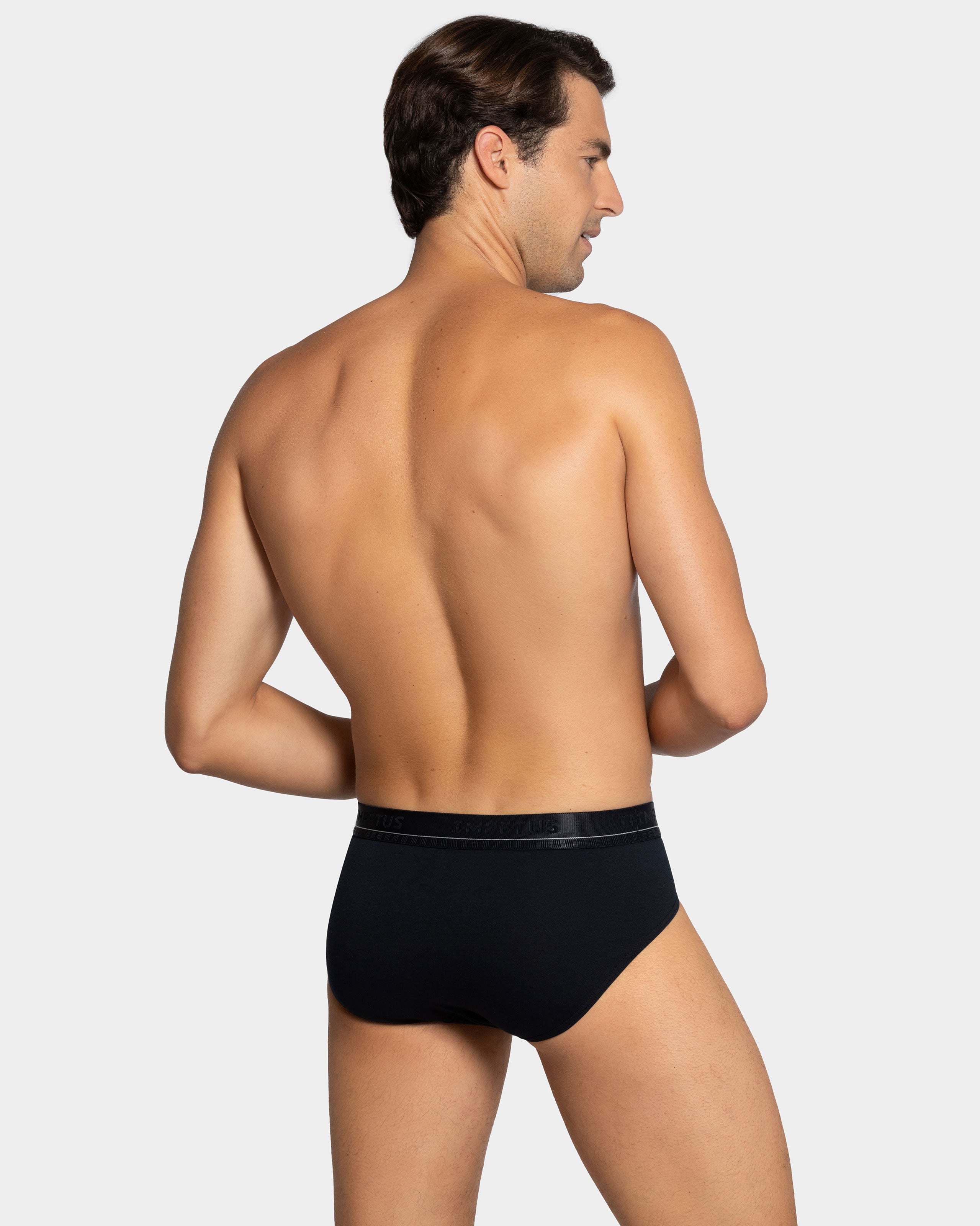 Pack 2 Man's slips in cotton